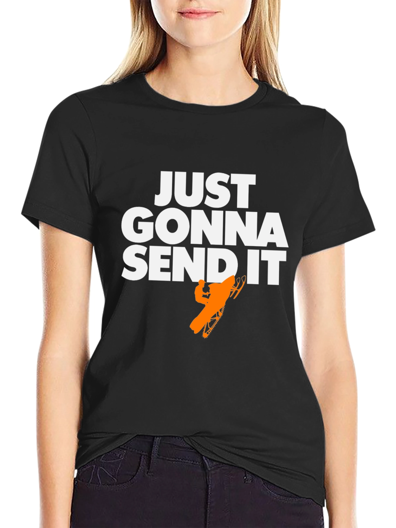 Just Gonna Send It T-Shirt - Snowmobile Graphic Tee