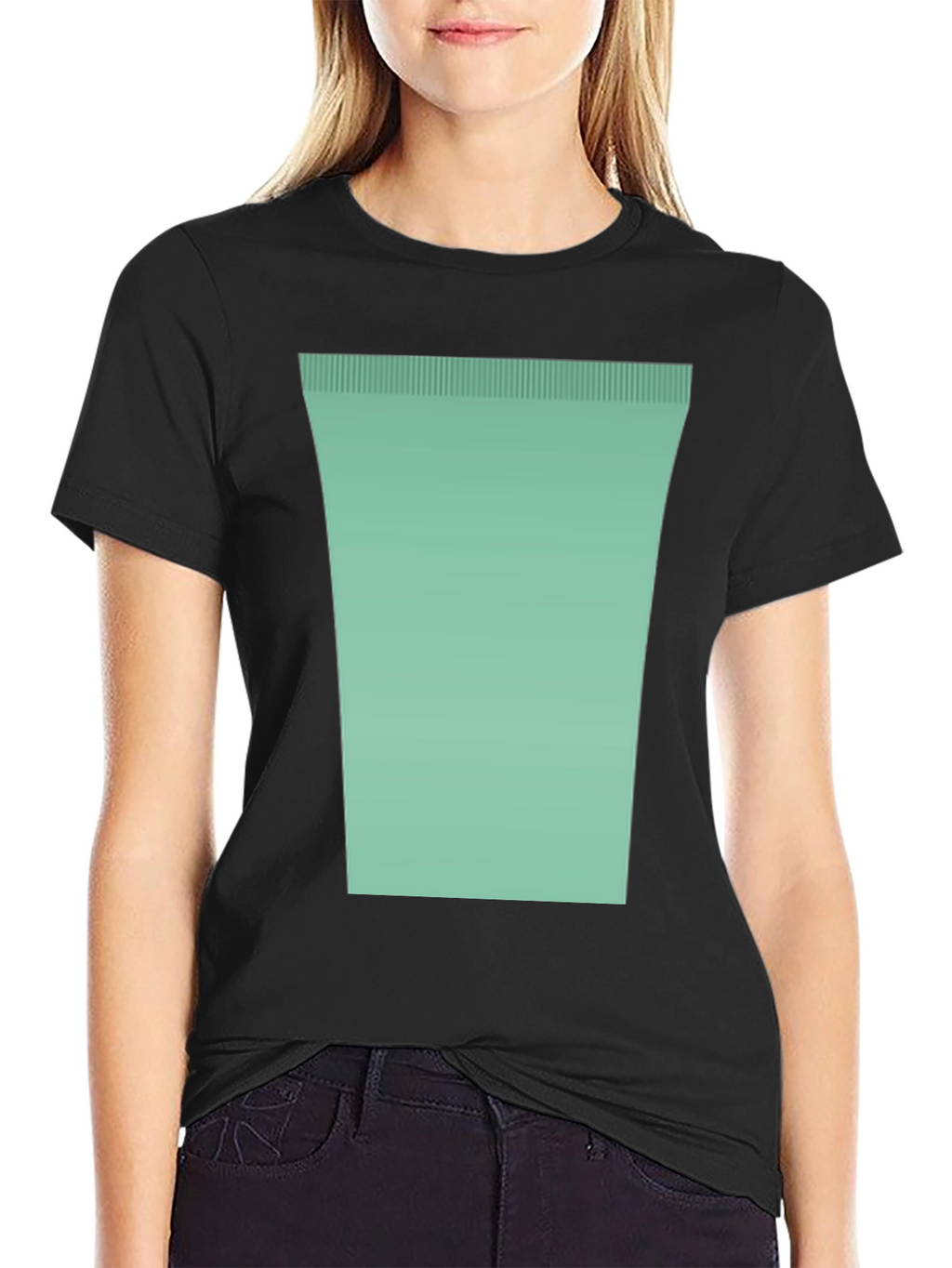 Minimalist Mint Green Graphic Tee