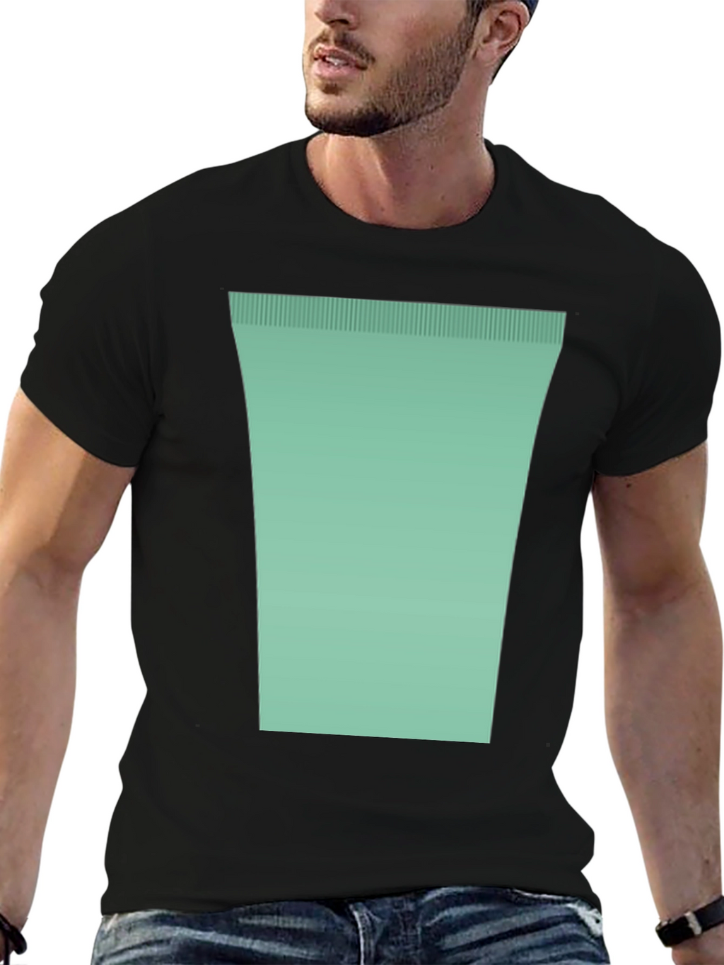 Minimalist Mint Green Graphic Tee