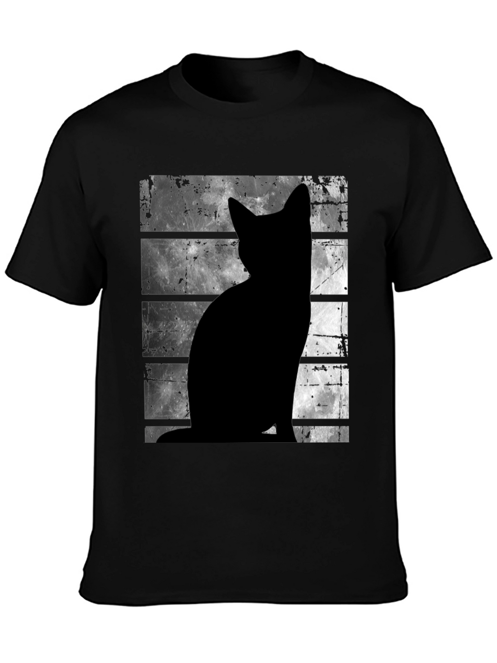 Black Cat Silhouette Moon T-Shirt