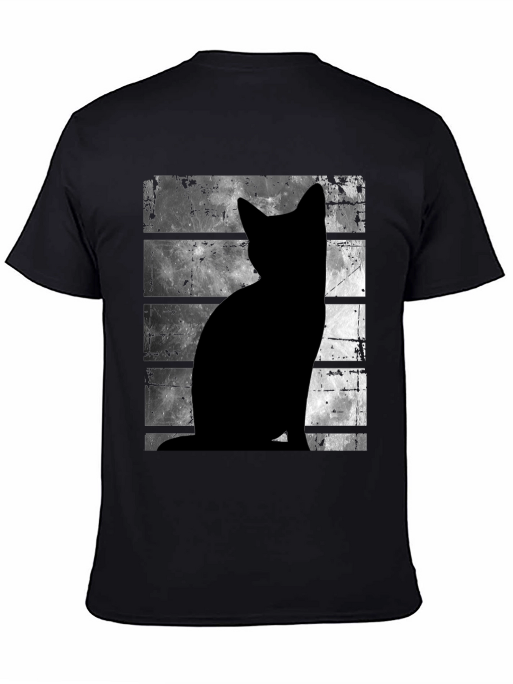 Black Cat Silhouette Moon T-Shirt