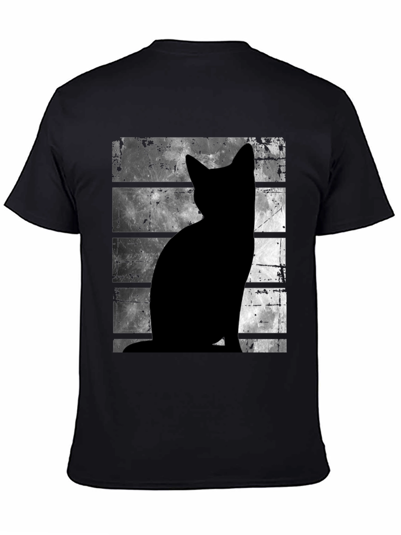 Black Cat Silhouette Moon T-Shirt