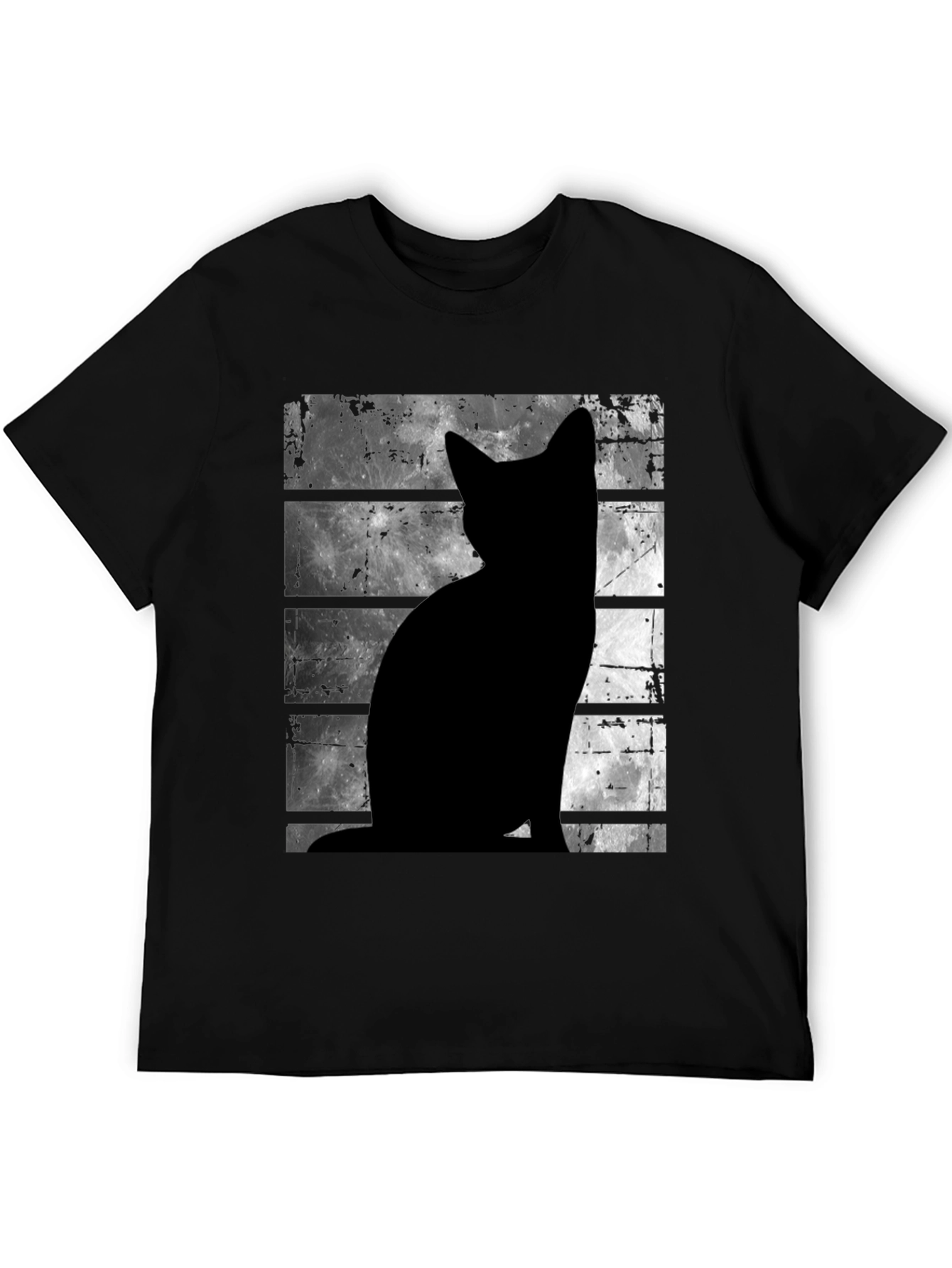 Black Cat Silhouette Moon T-Shirt