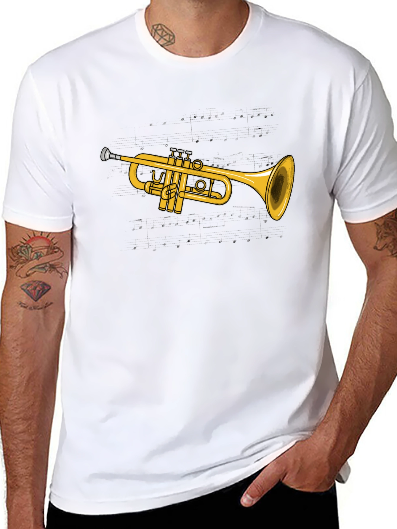 Trumpet Graphic T-Shirt