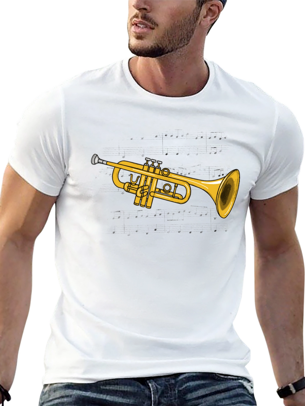 Trumpet Graphic T-Shirt