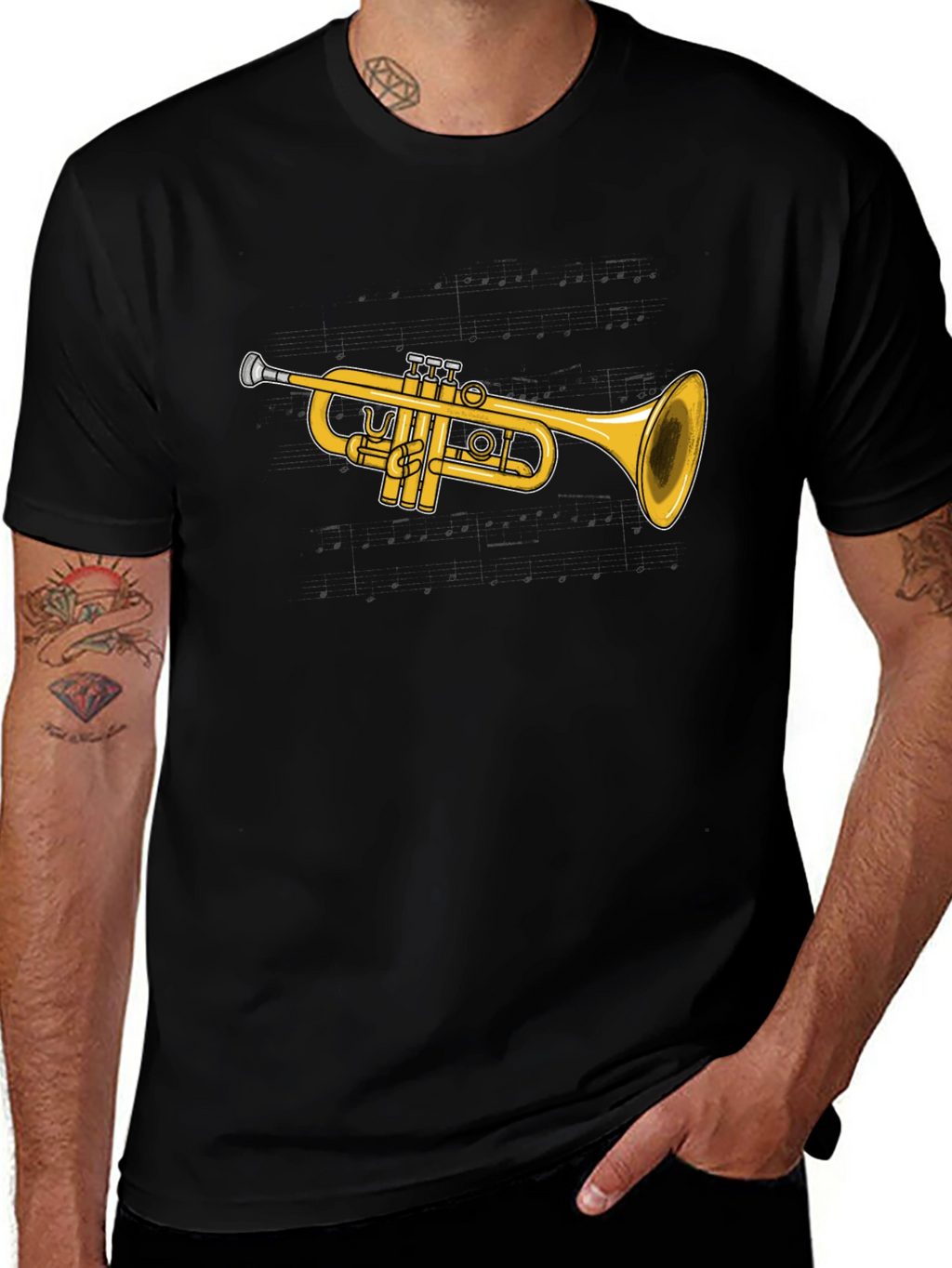 Trumpet Graphic T-Shirt