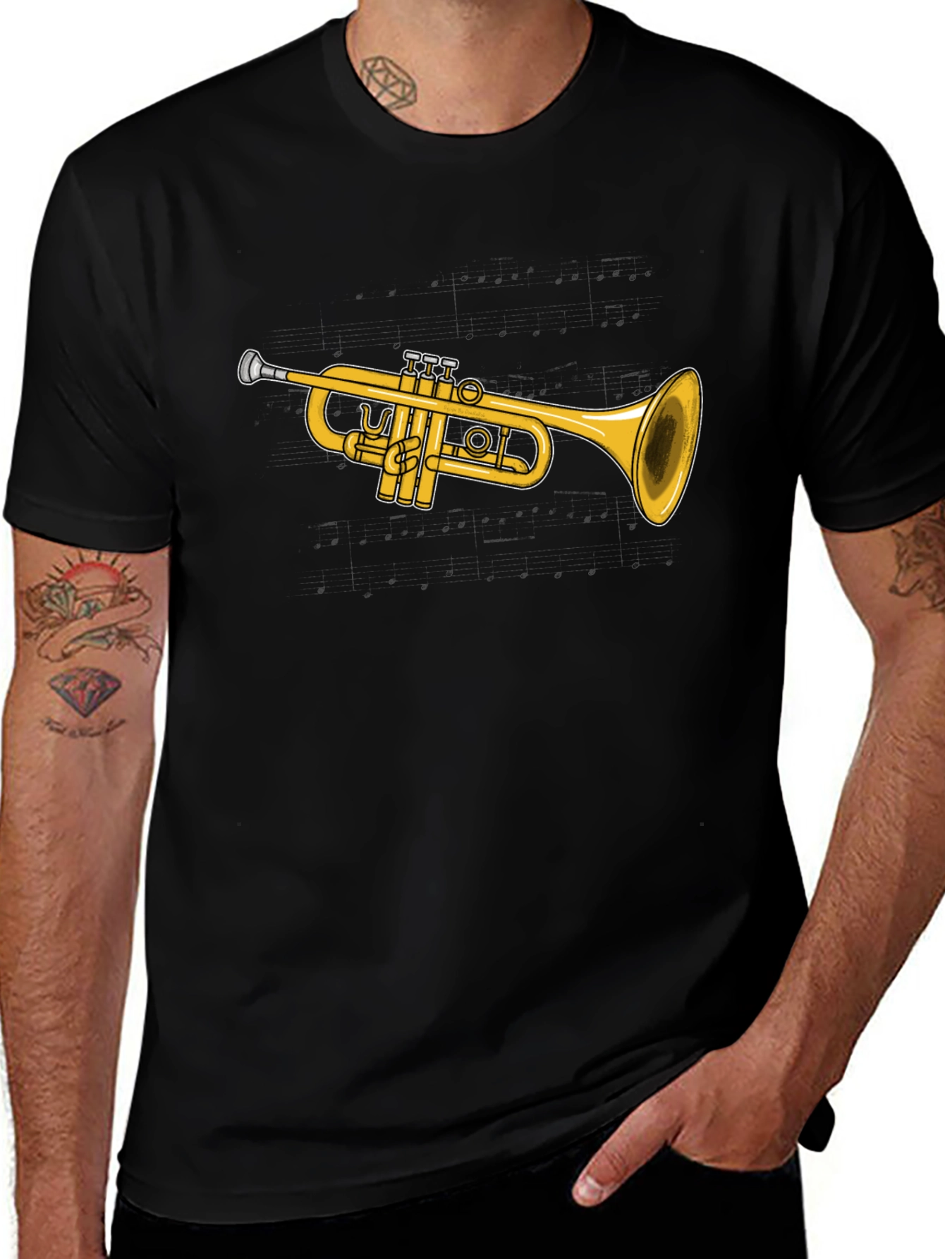 Trumpet Graphic T-Shirt