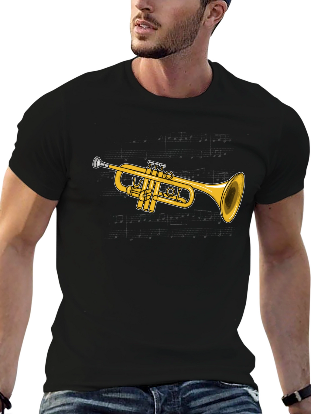 Trumpet Graphic T-Shirt