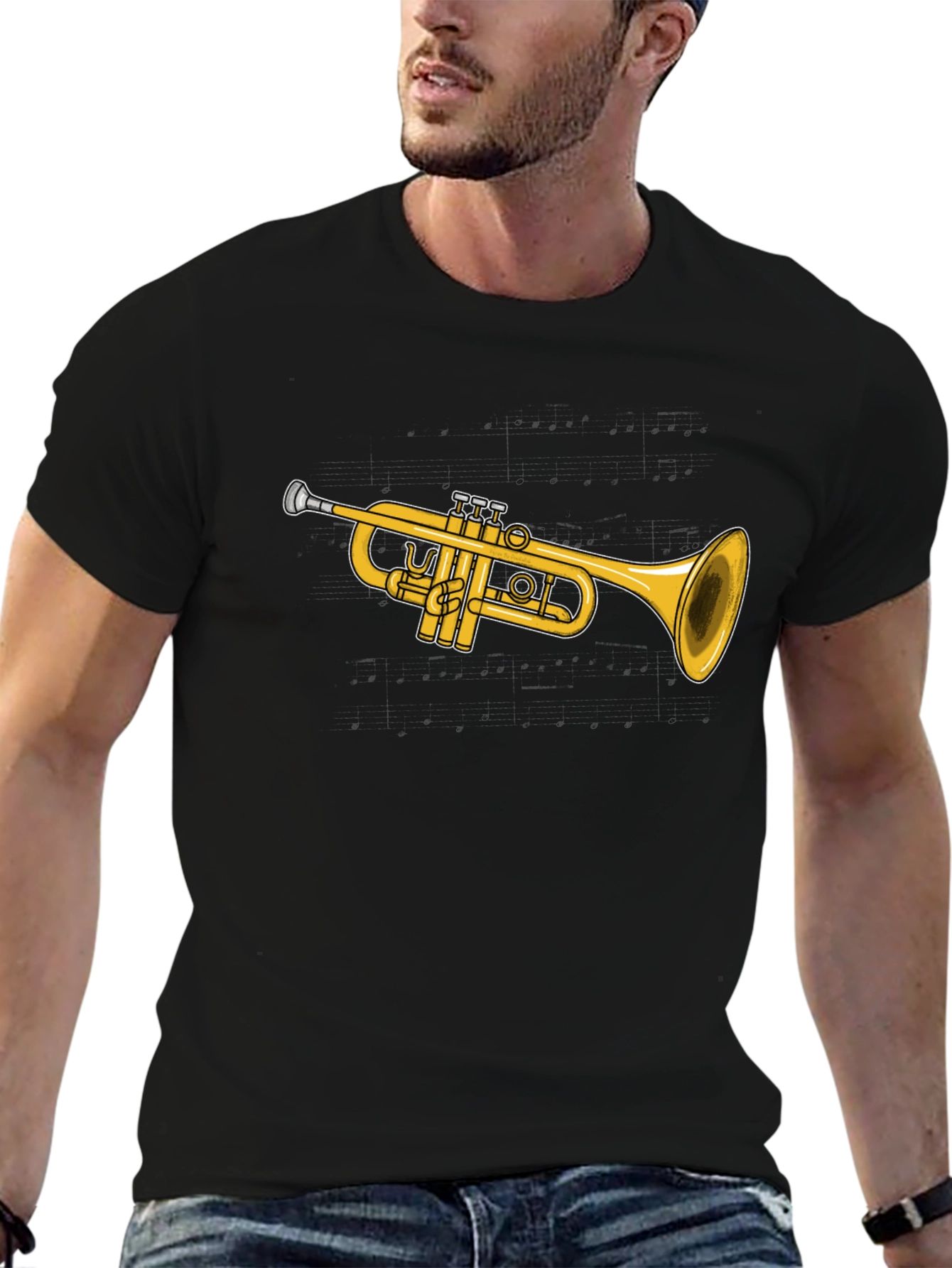 Trumpet Graphic T-Shirt