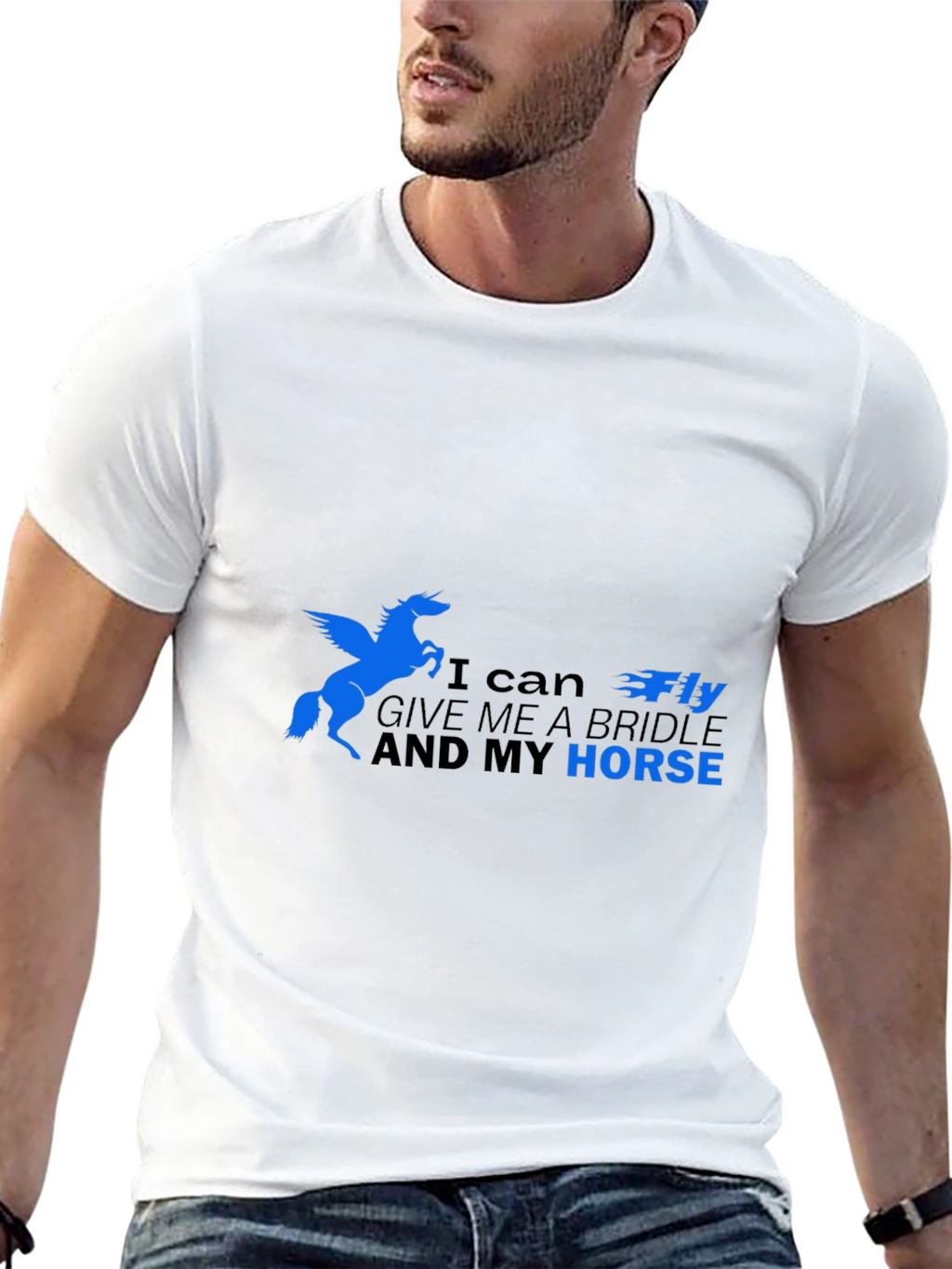 I Can Fly Horse Graphic T-Shirt