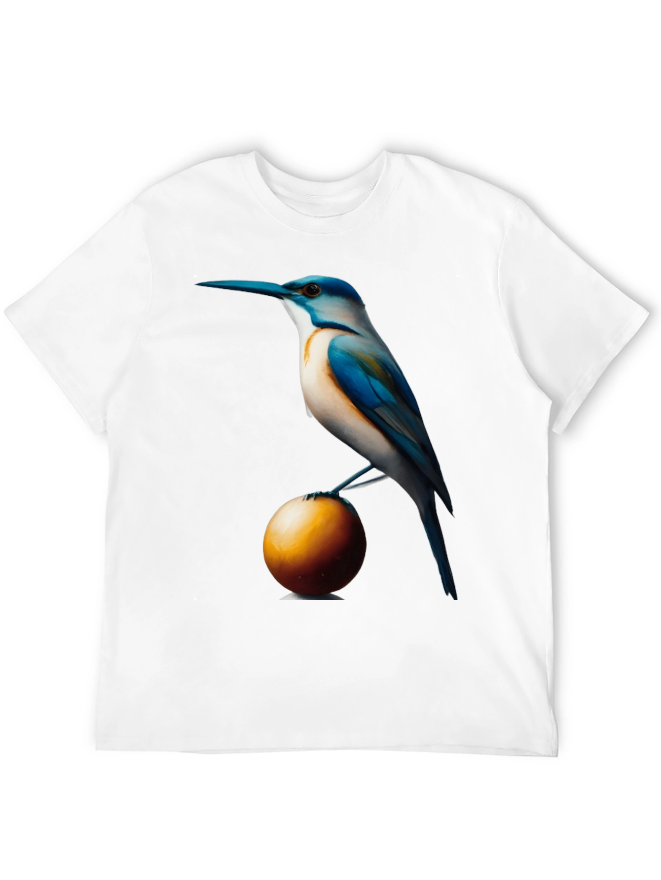 Bird on Ball Graphic Tee - Unique Artistic Design