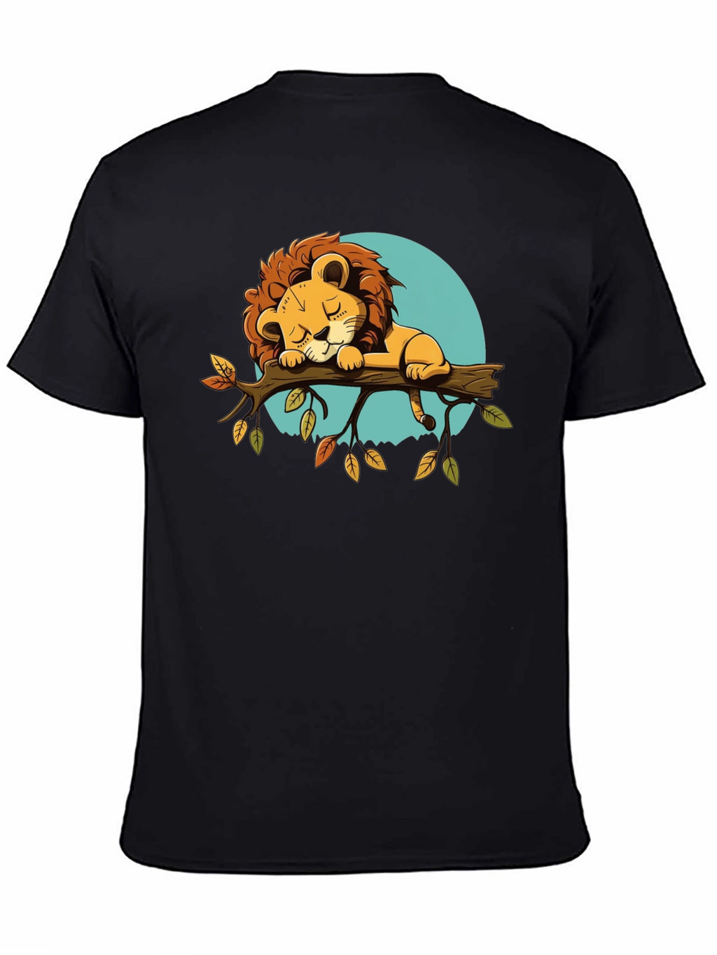 Cute Sleeping Lion Graphic Tee