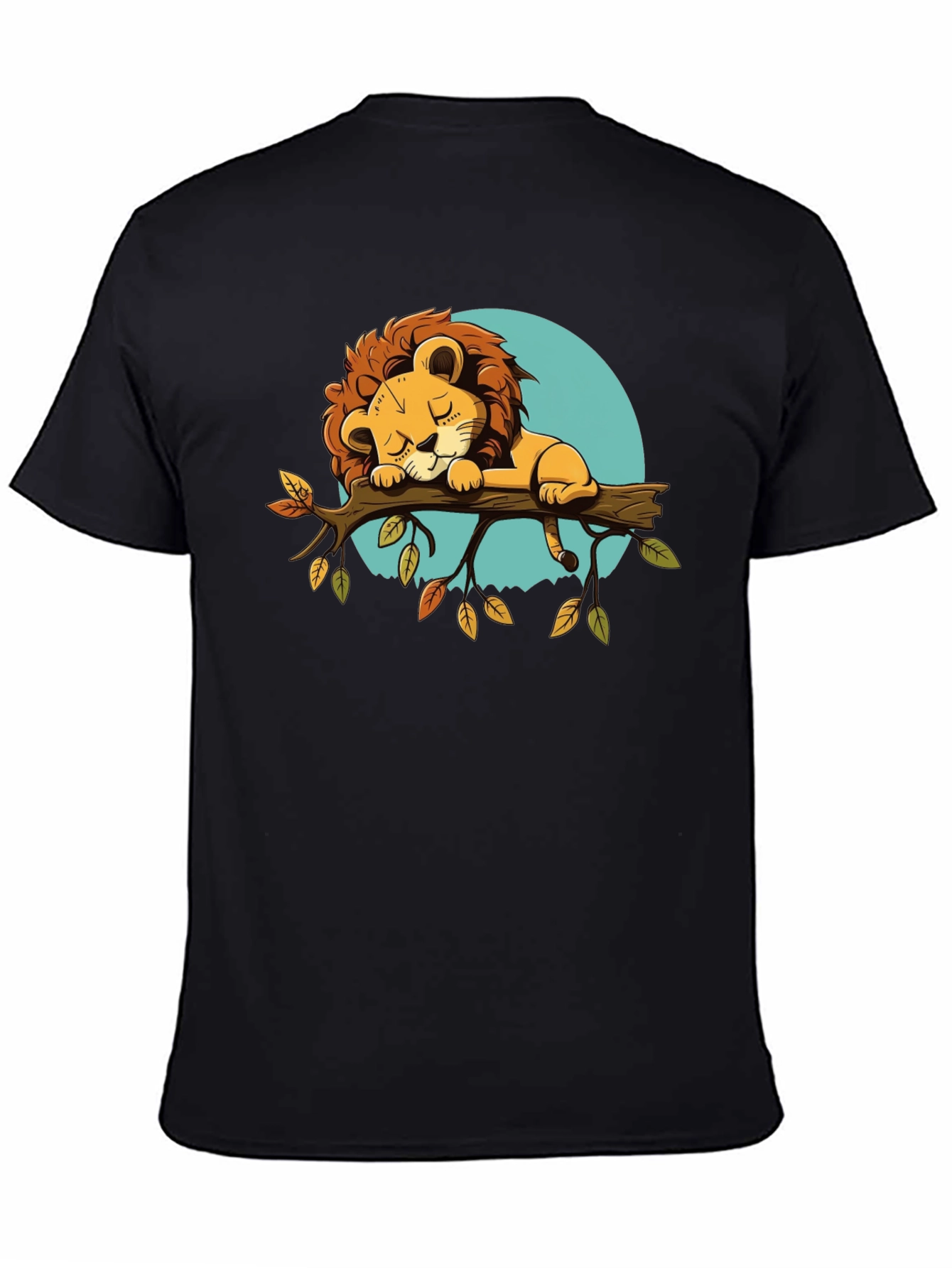 Cute Sleeping Lion Graphic Tee