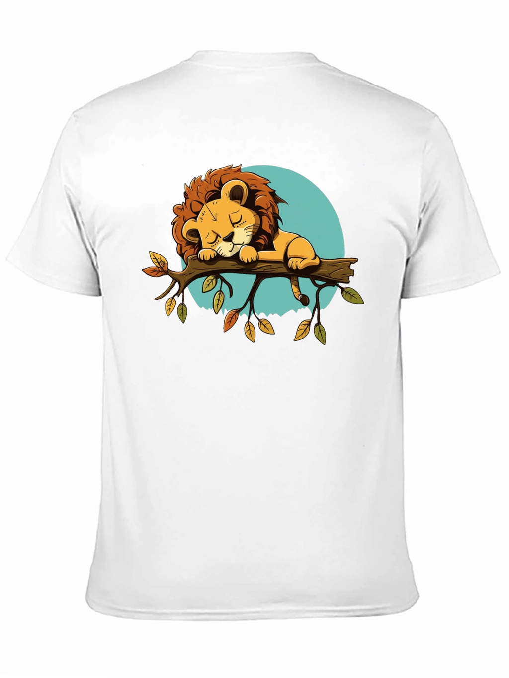 Cute Sleeping Lion Graphic Tee