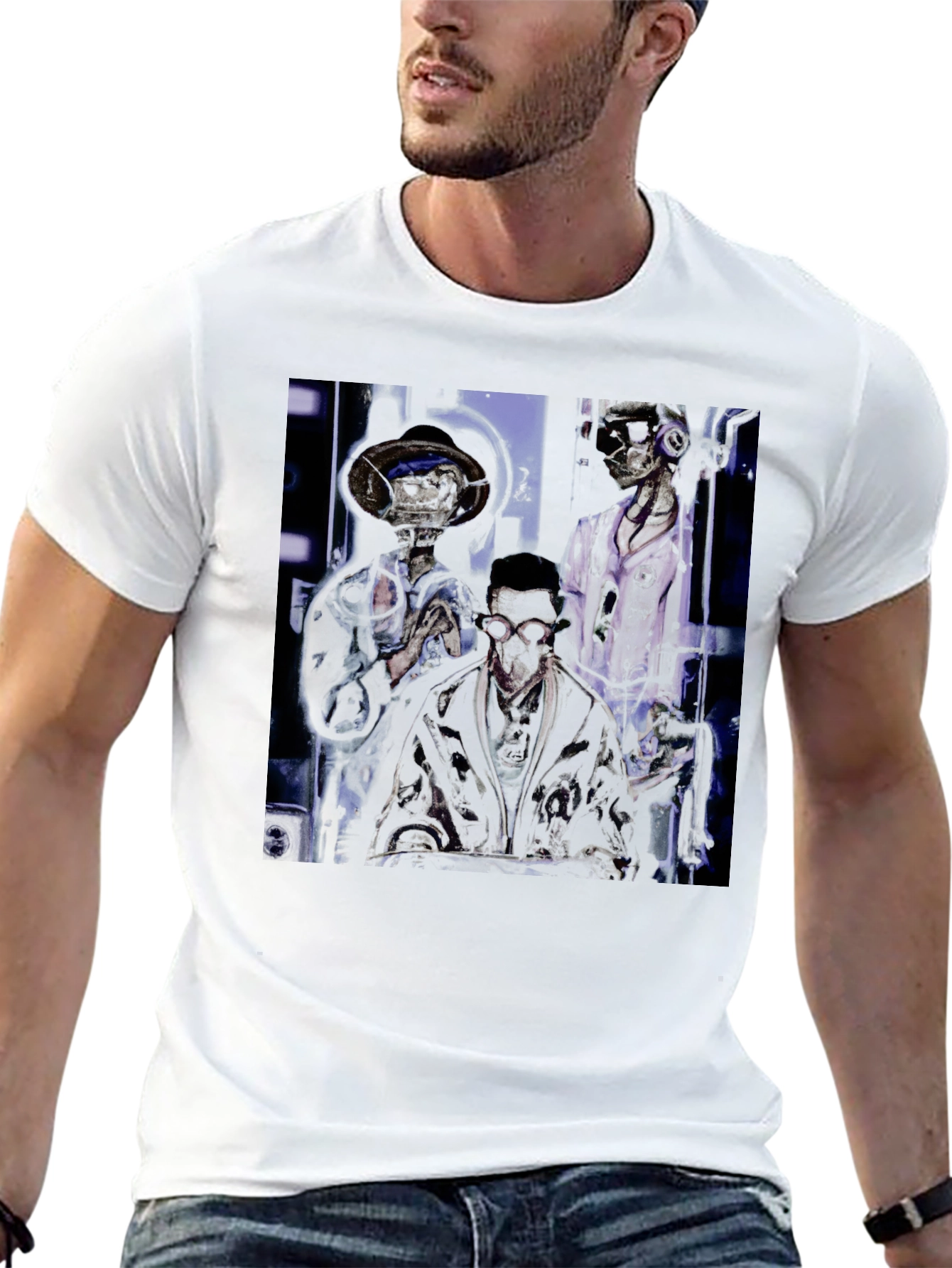 Trendy Graphic Print Crew Neck T-Shirt