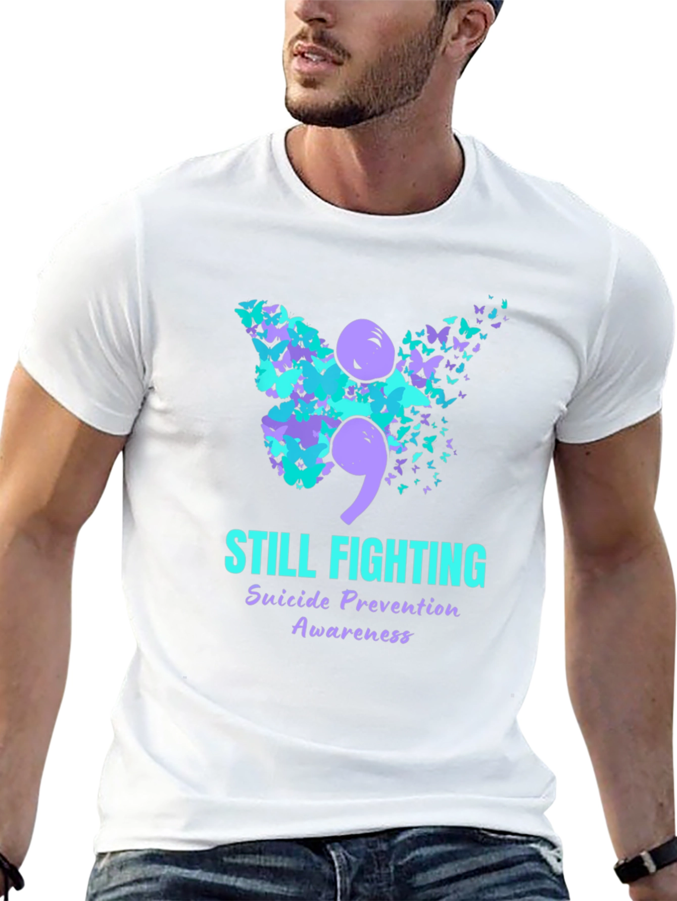 Still Fighting Suicide Awareness Graphic T-Shirt