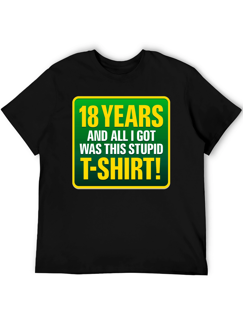 18th Birthday T-Shirt: Funny Sarcastic Gag Gift Tee