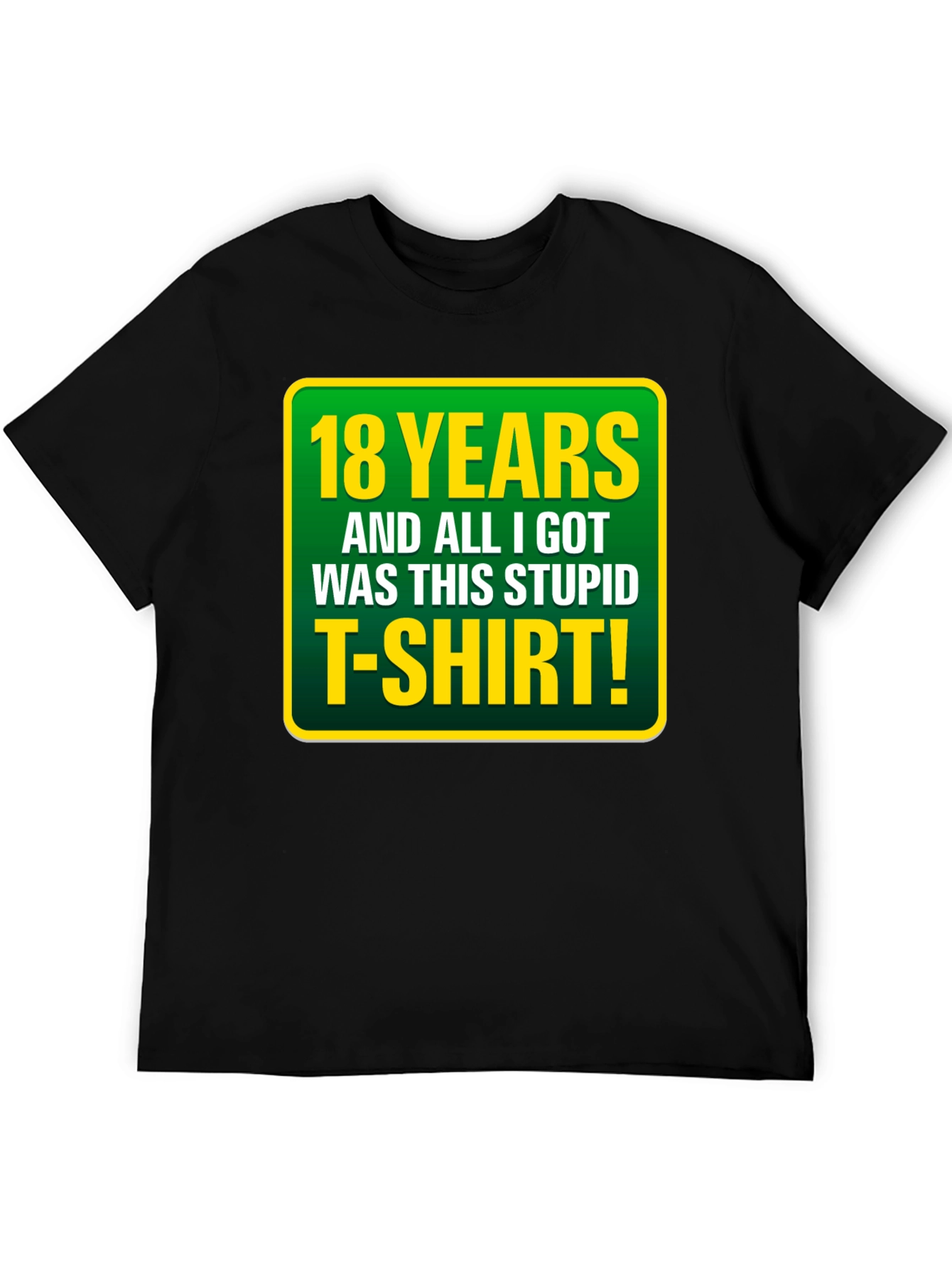 18th Birthday T-Shirt: Funny Sarcastic Gag Gift Tee