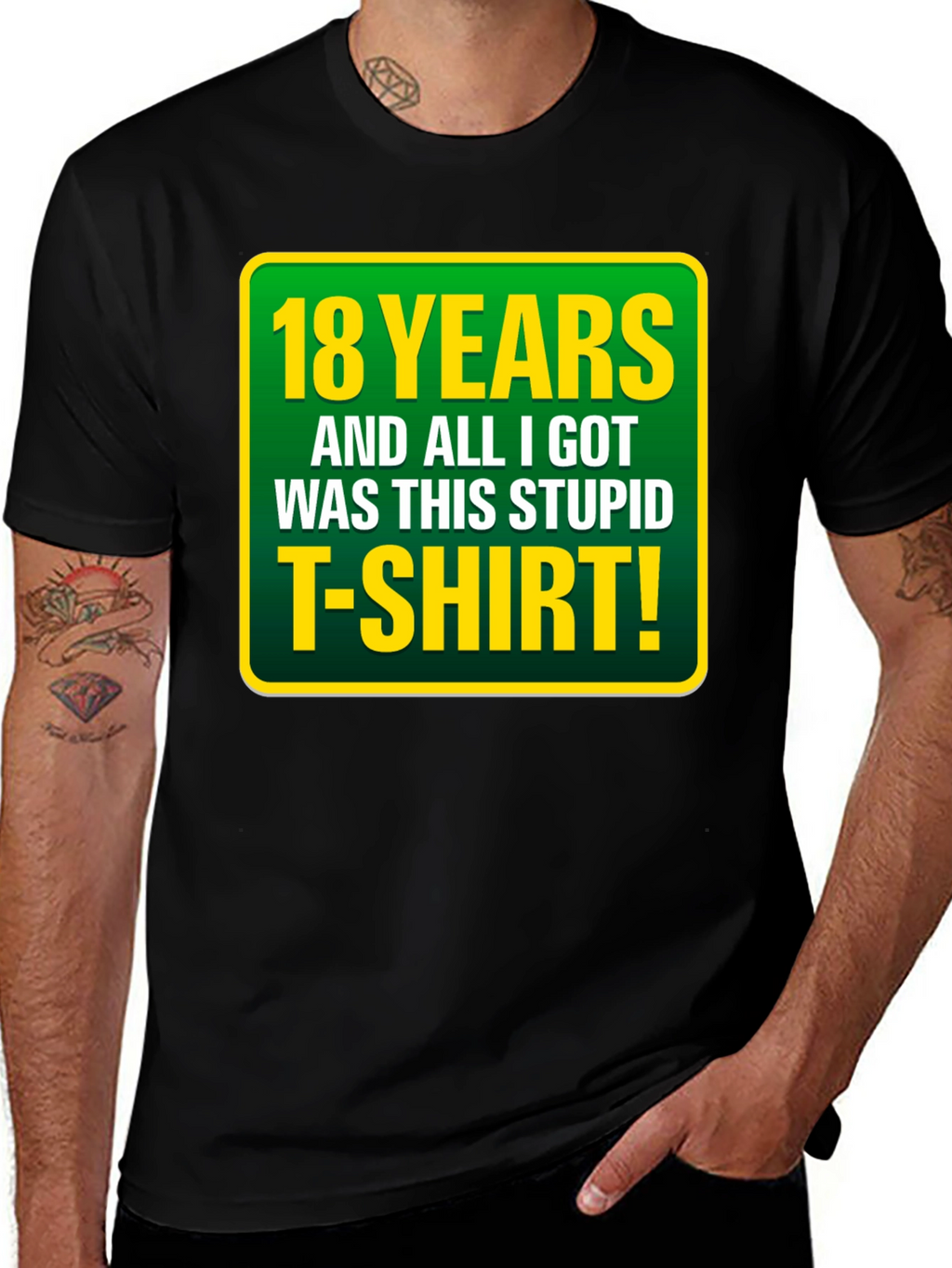 18th Birthday T-Shirt: Funny Sarcastic Gag Gift Tee