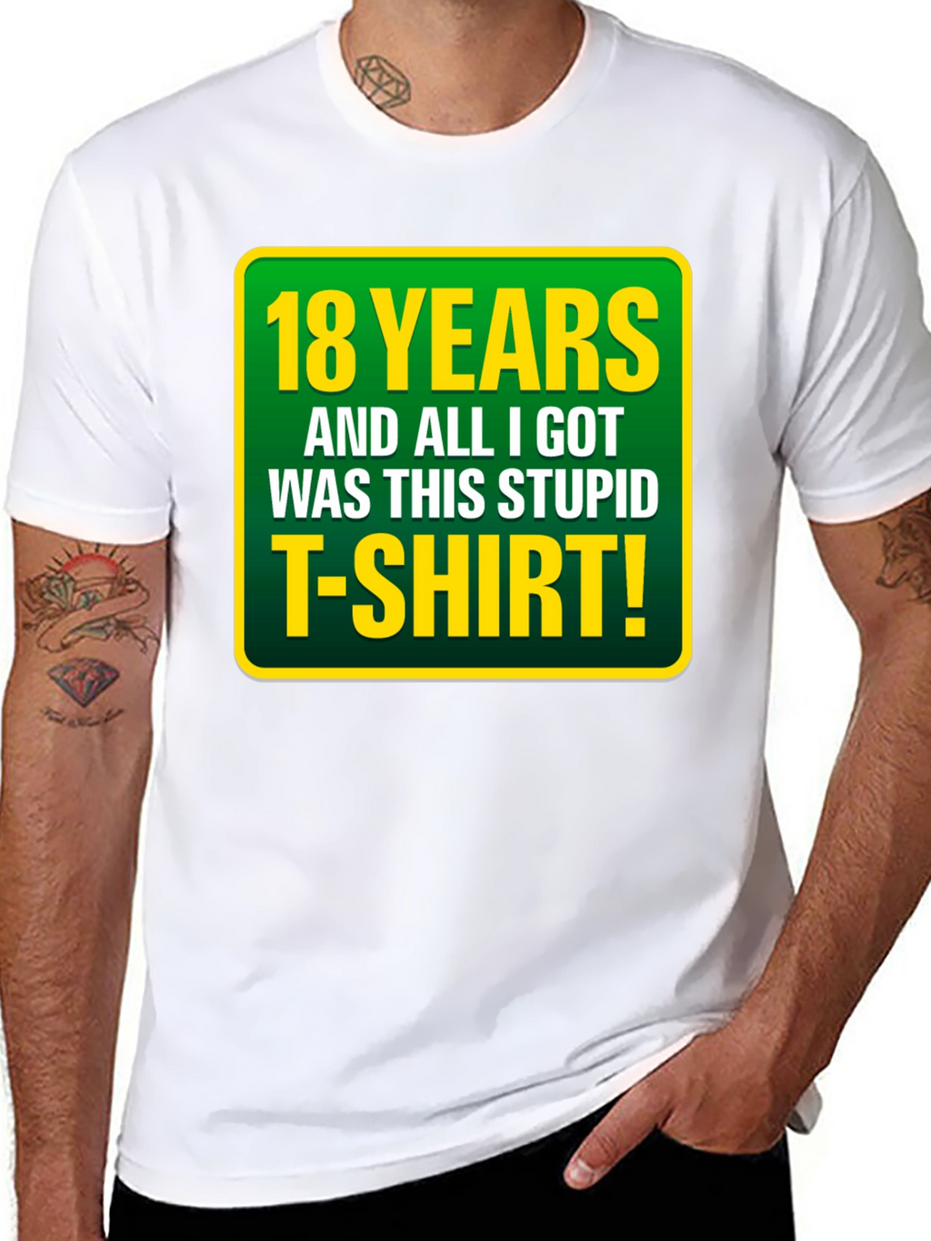 18th Birthday T-Shirt: Funny Sarcastic Gag Gift Tee