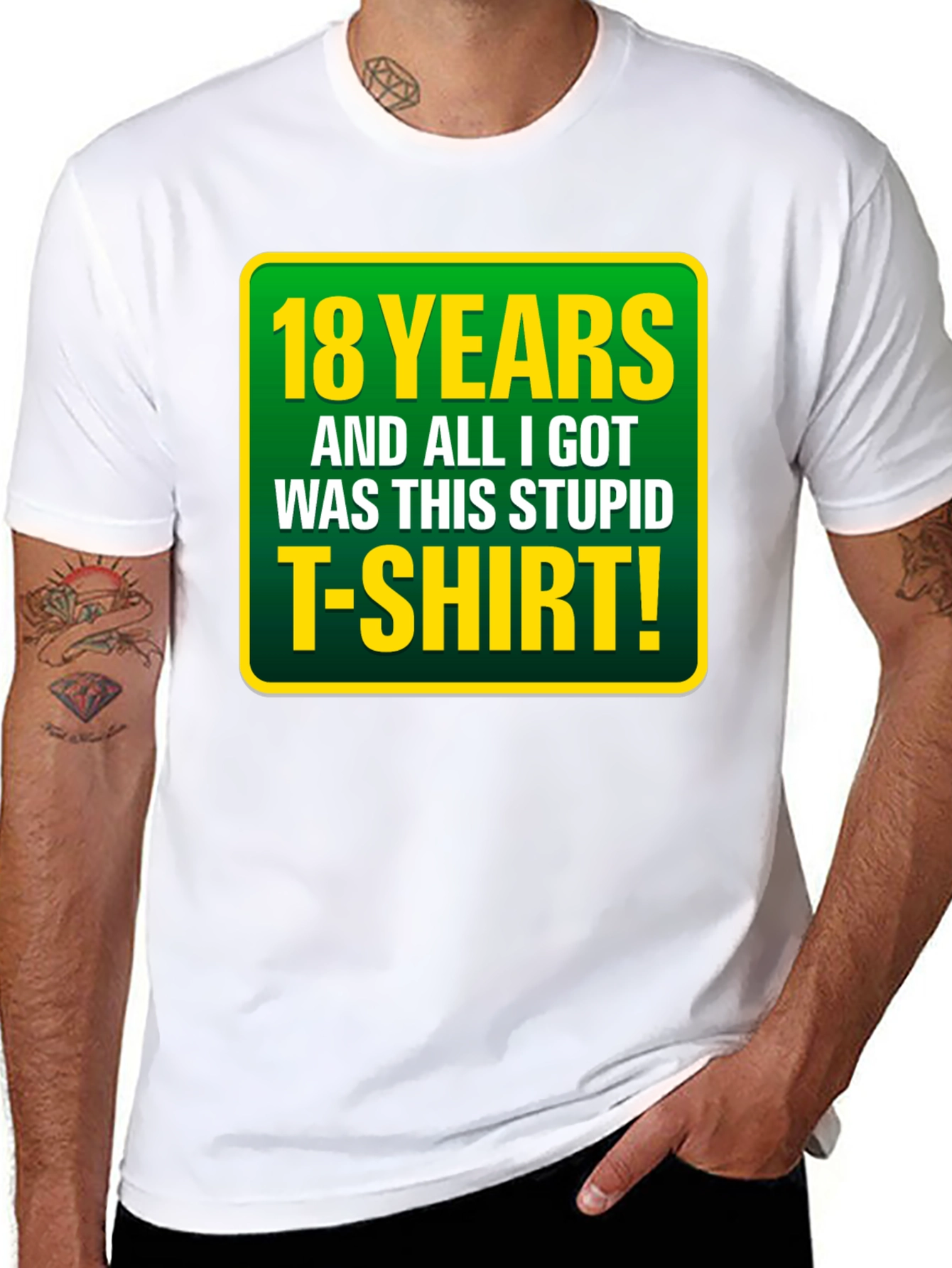 18th Birthday T-Shirt: Funny Sarcastic Gag Gift Tee