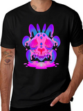 Vaporwave Skull Graphic Tee - Unisex