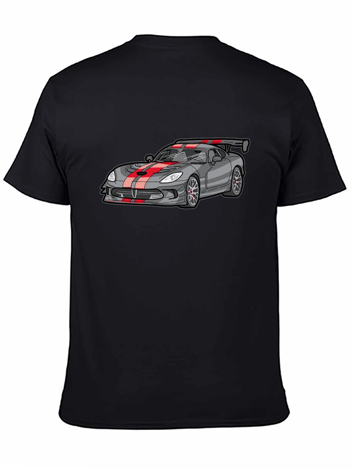 Sleek Car Graphic Tee - Black