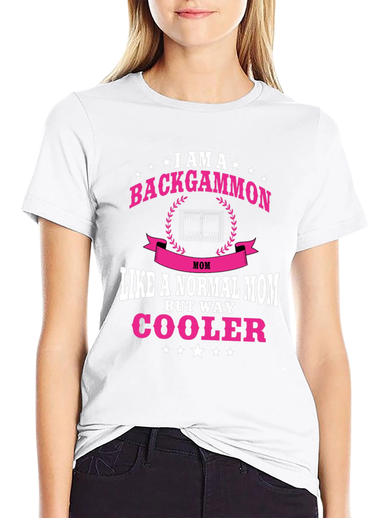 Backgammon Mom T-Shirt - Cool Mom Tee