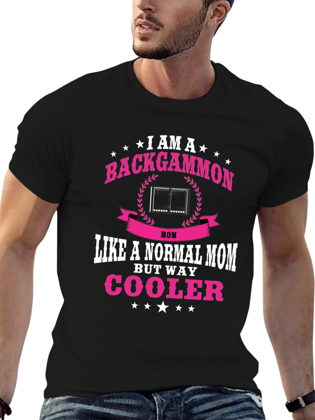 Backgammon Mom T-Shirt - Cool Mom Tee