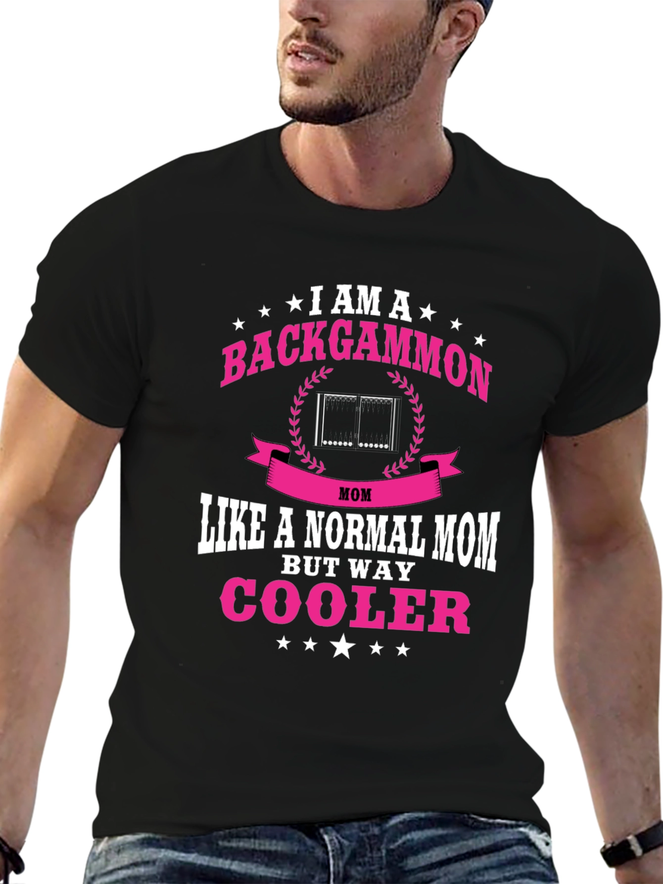Backgammon Mom T-Shirt - Cool Mom Tee