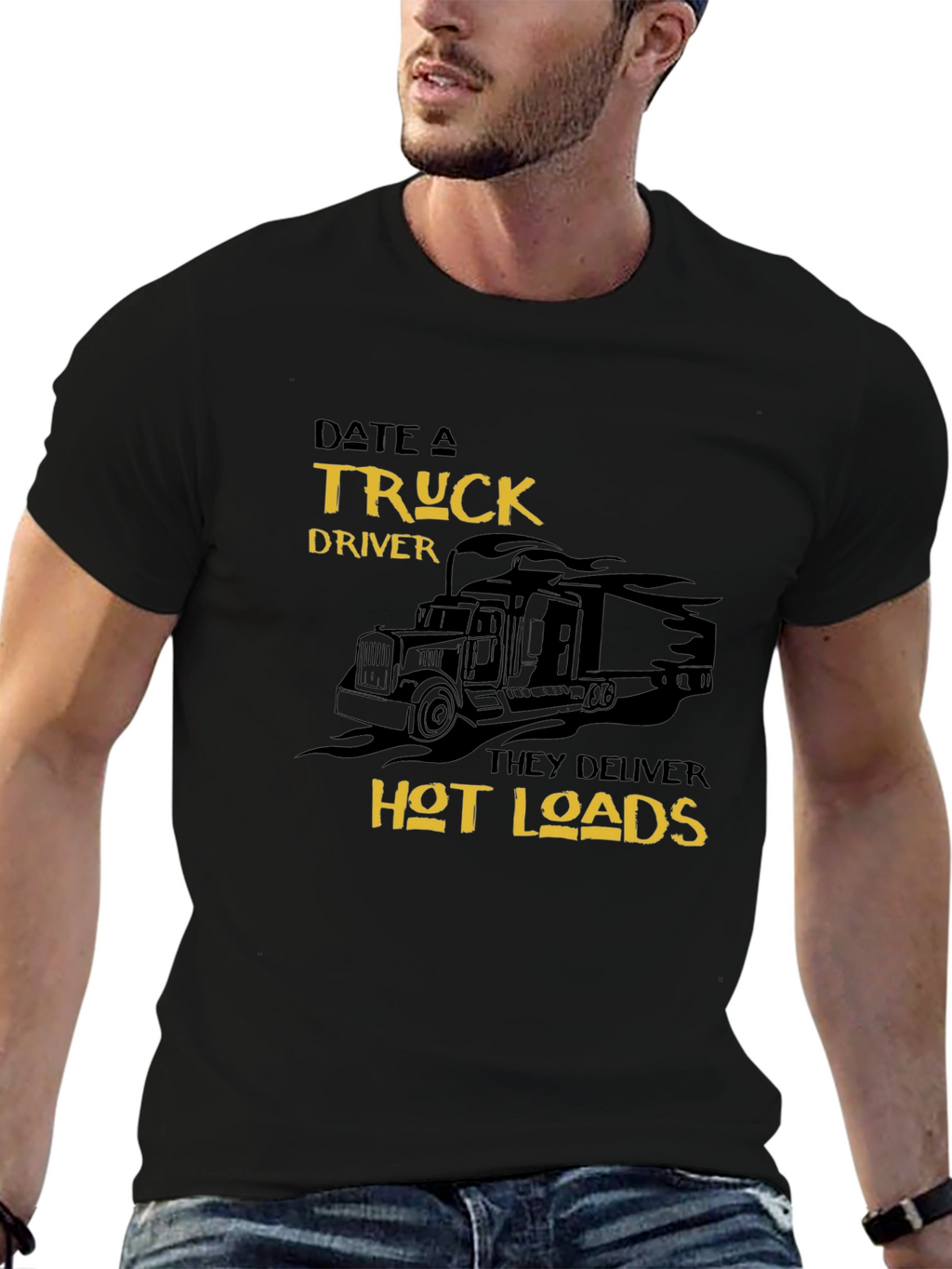 Date a Truck Driver T-Shirt - Hot Loads
