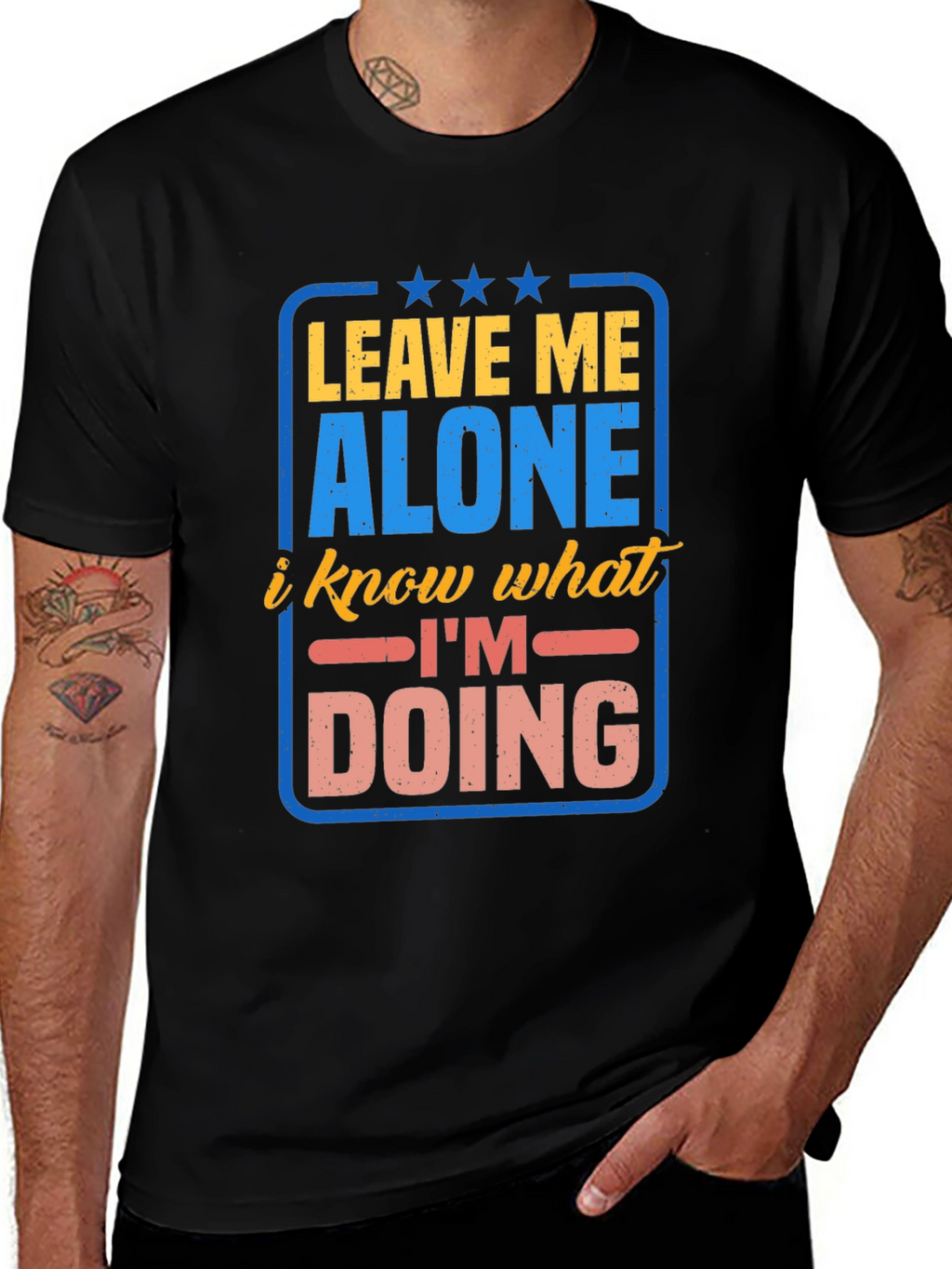 Leave Me Alone Graphic T-Shirt - Funny Slogan Tee