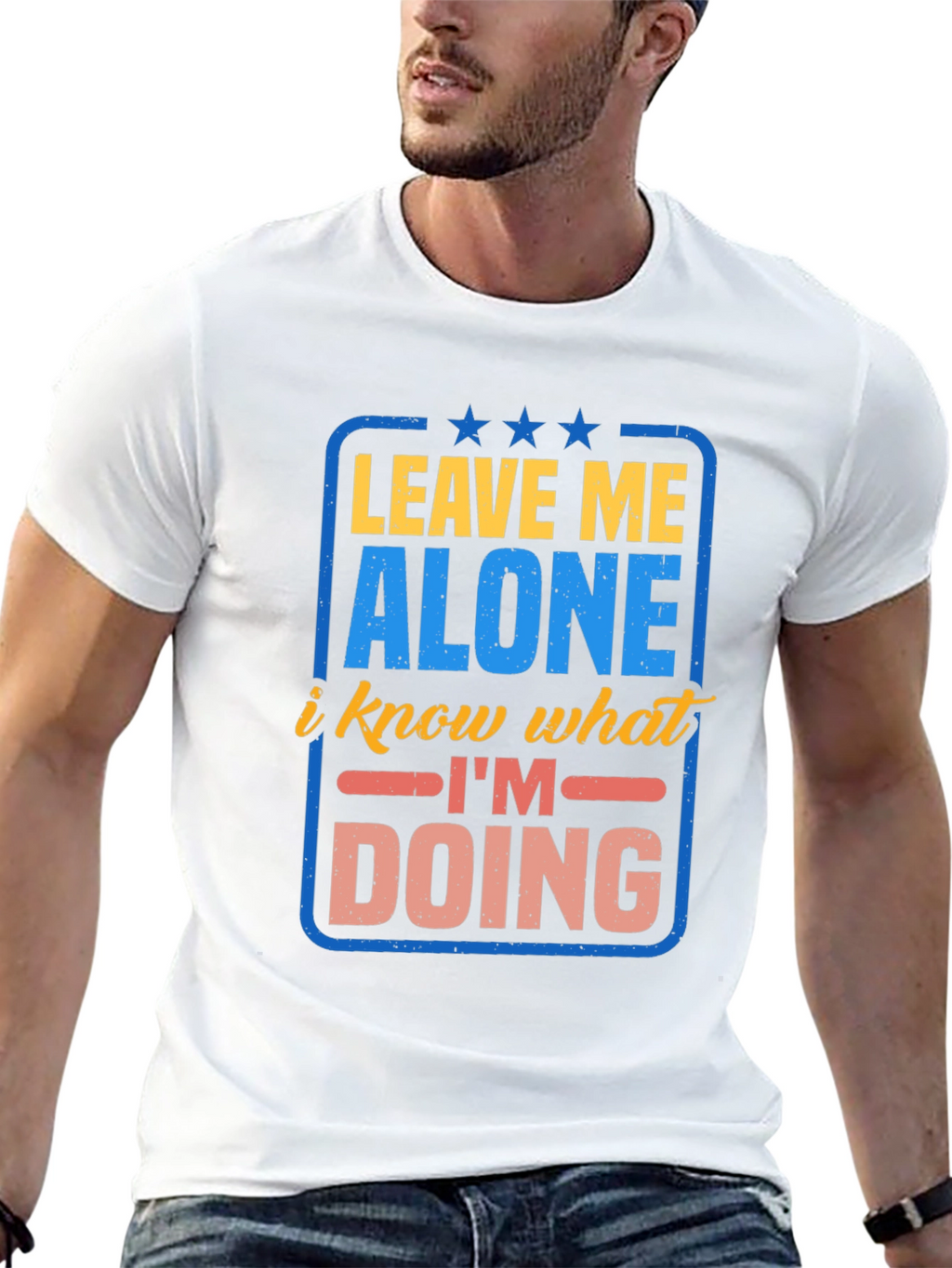 Leave Me Alone Graphic T-Shirt - Funny Slogan Tee
