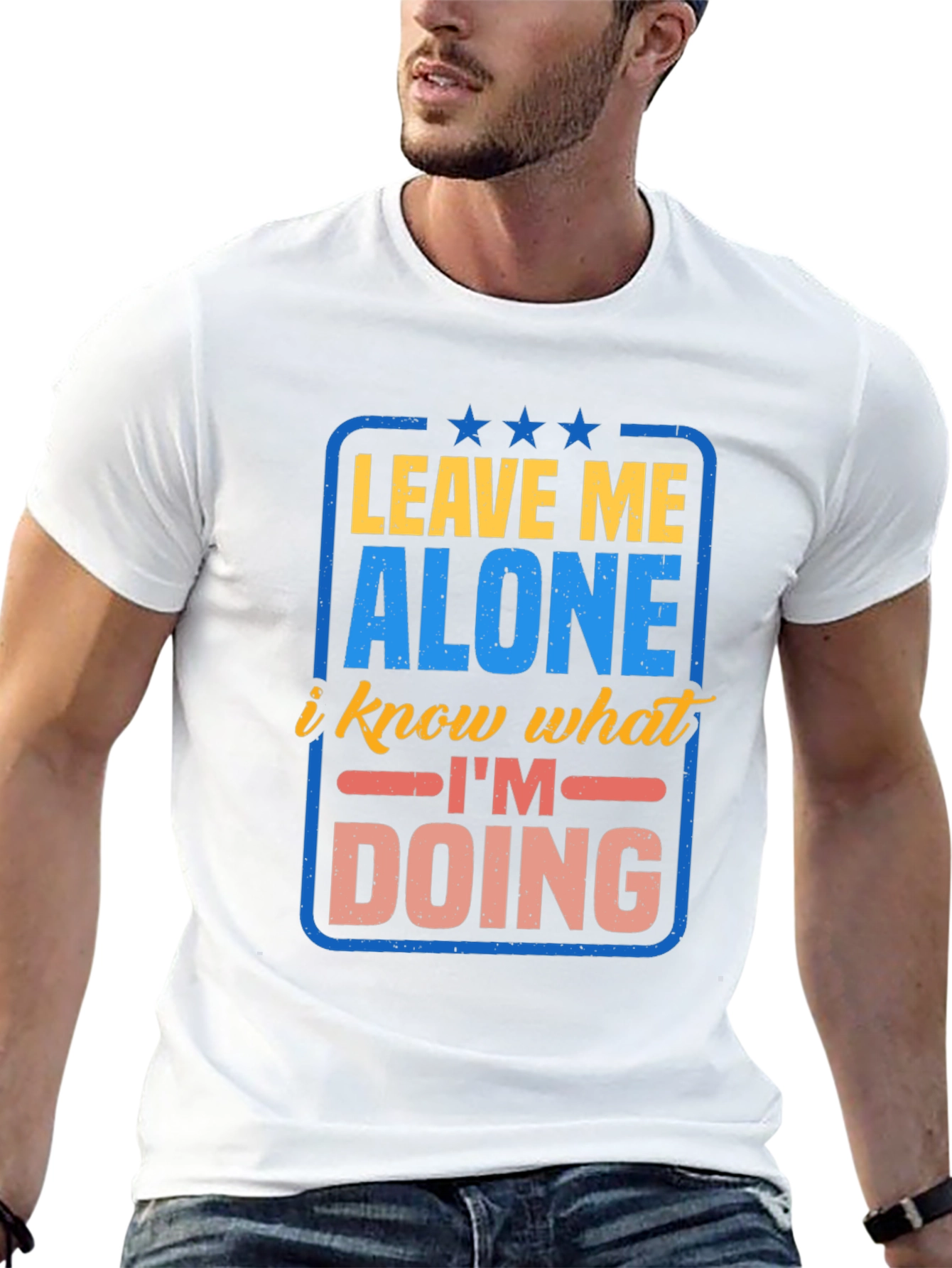 Leave Me Alone Graphic T-Shirt - Funny Slogan Tee