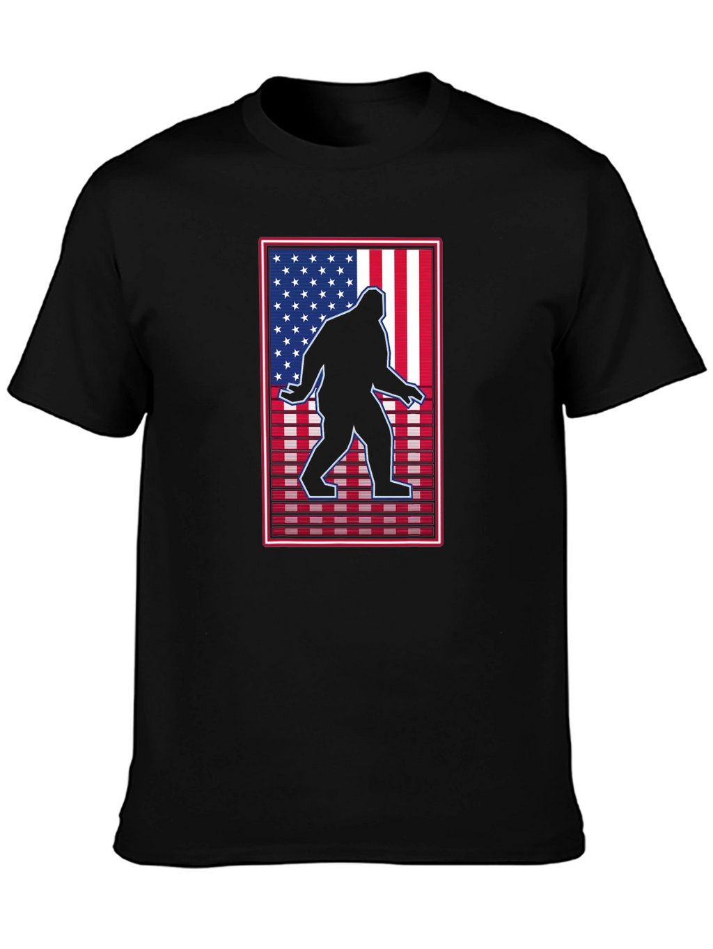 Sasquatch USA Flag Graphic Tee