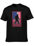 Sasquatch USA Flag Graphic Tee