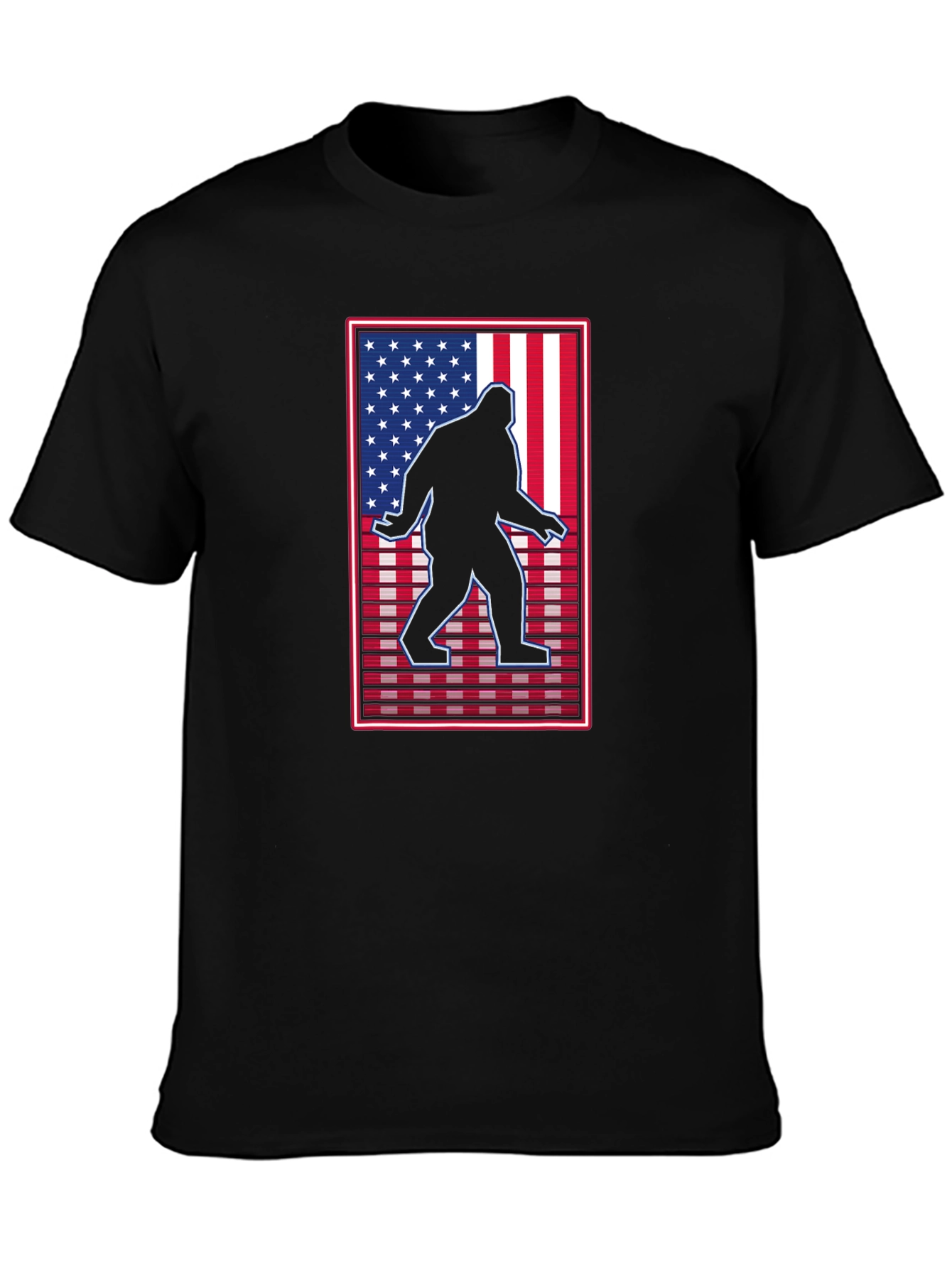 Sasquatch USA Flag Graphic Tee