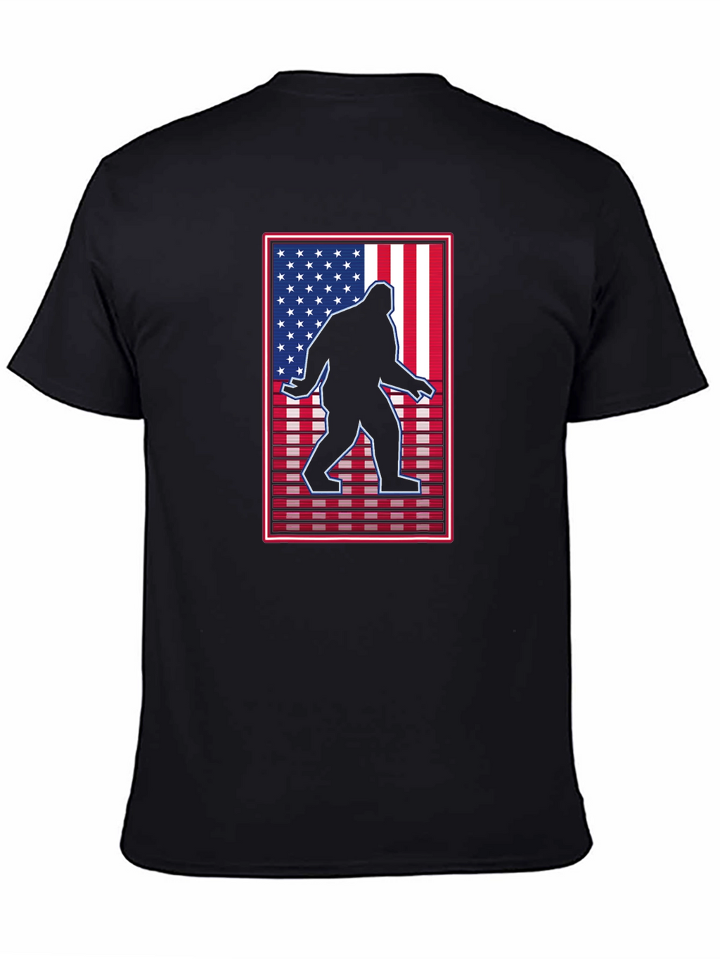 Sasquatch USA Flag Graphic Tee