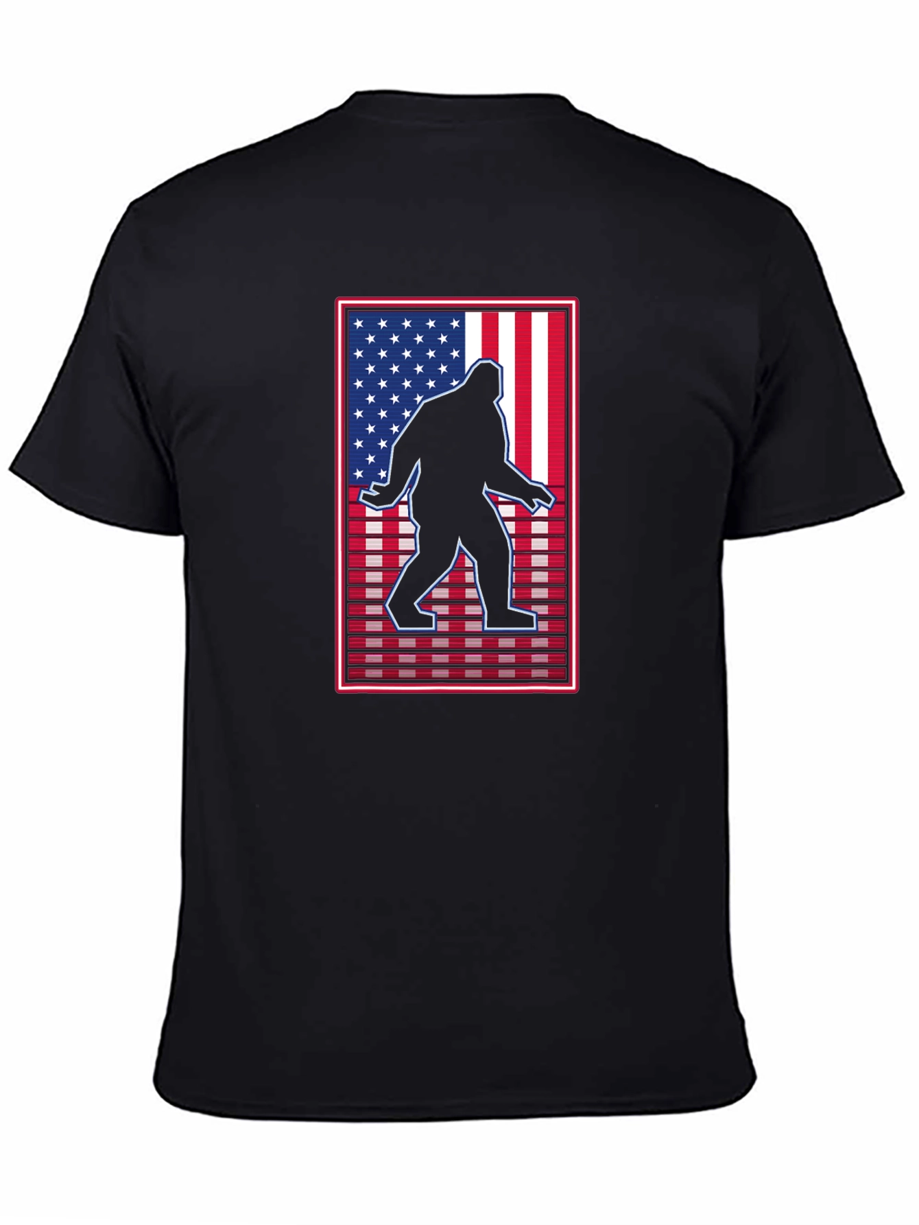 Sasquatch USA Flag Graphic Tee
