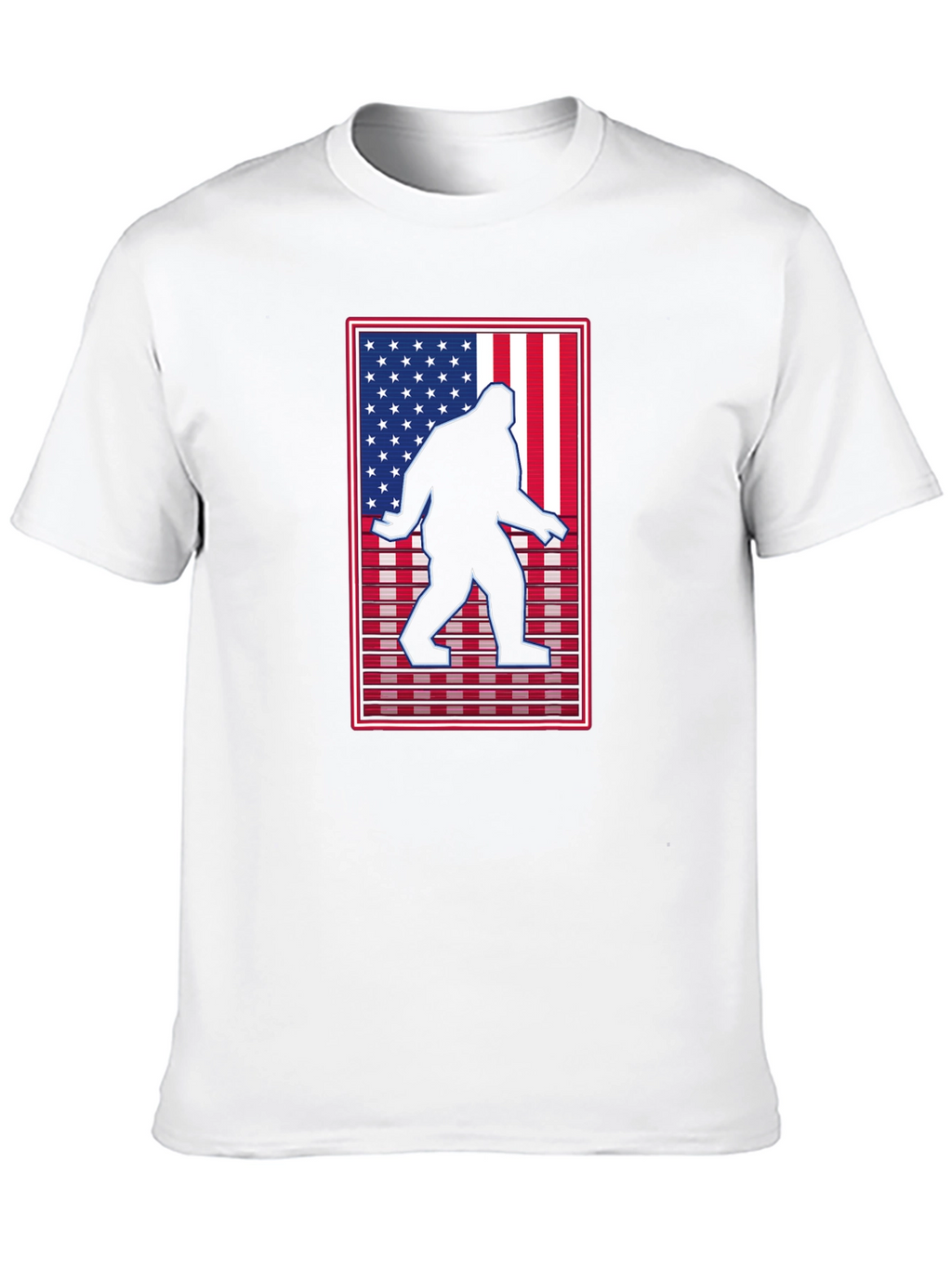 Sasquatch USA Flag Graphic Tee