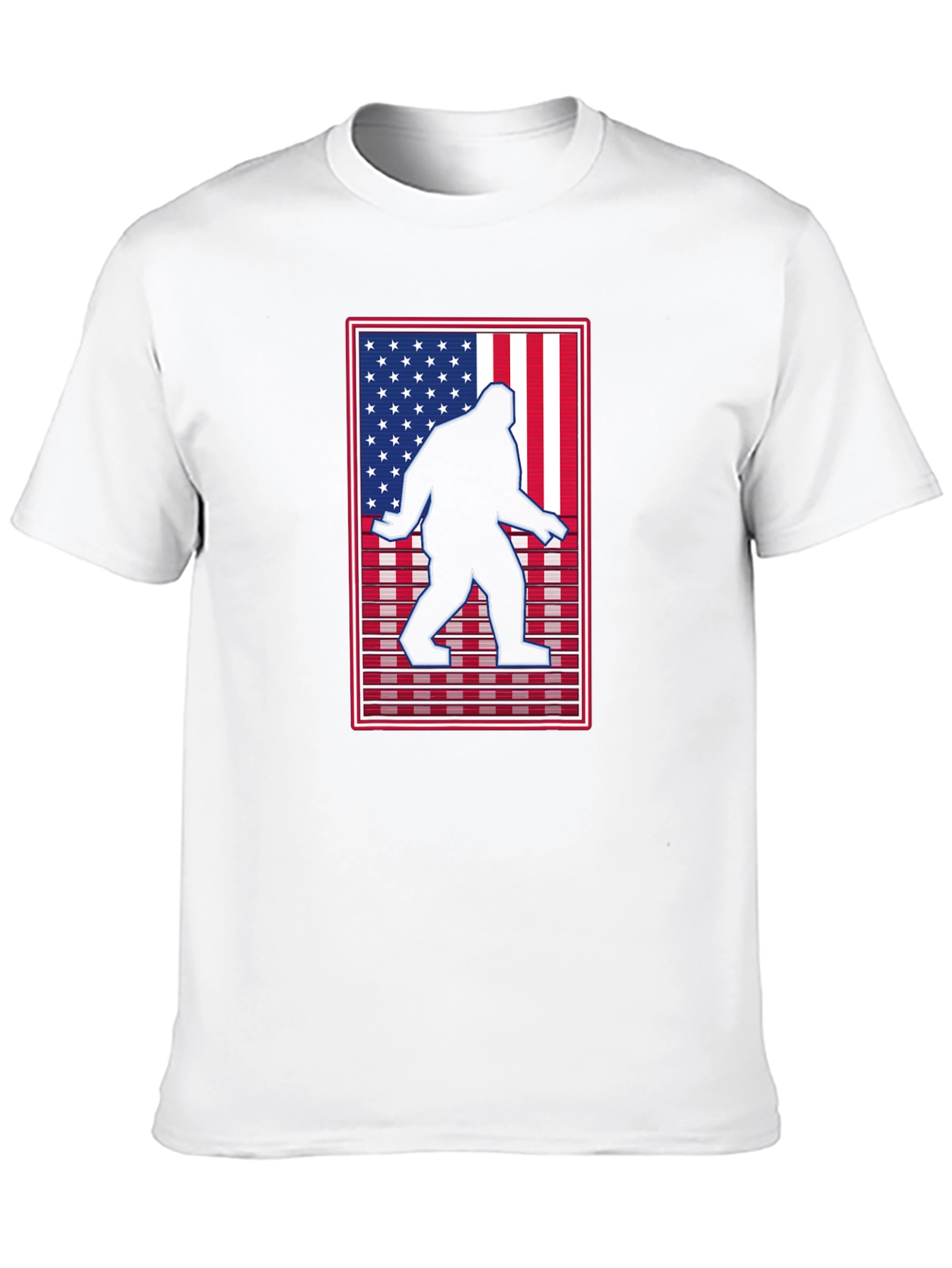 Sasquatch USA Flag Graphic Tee