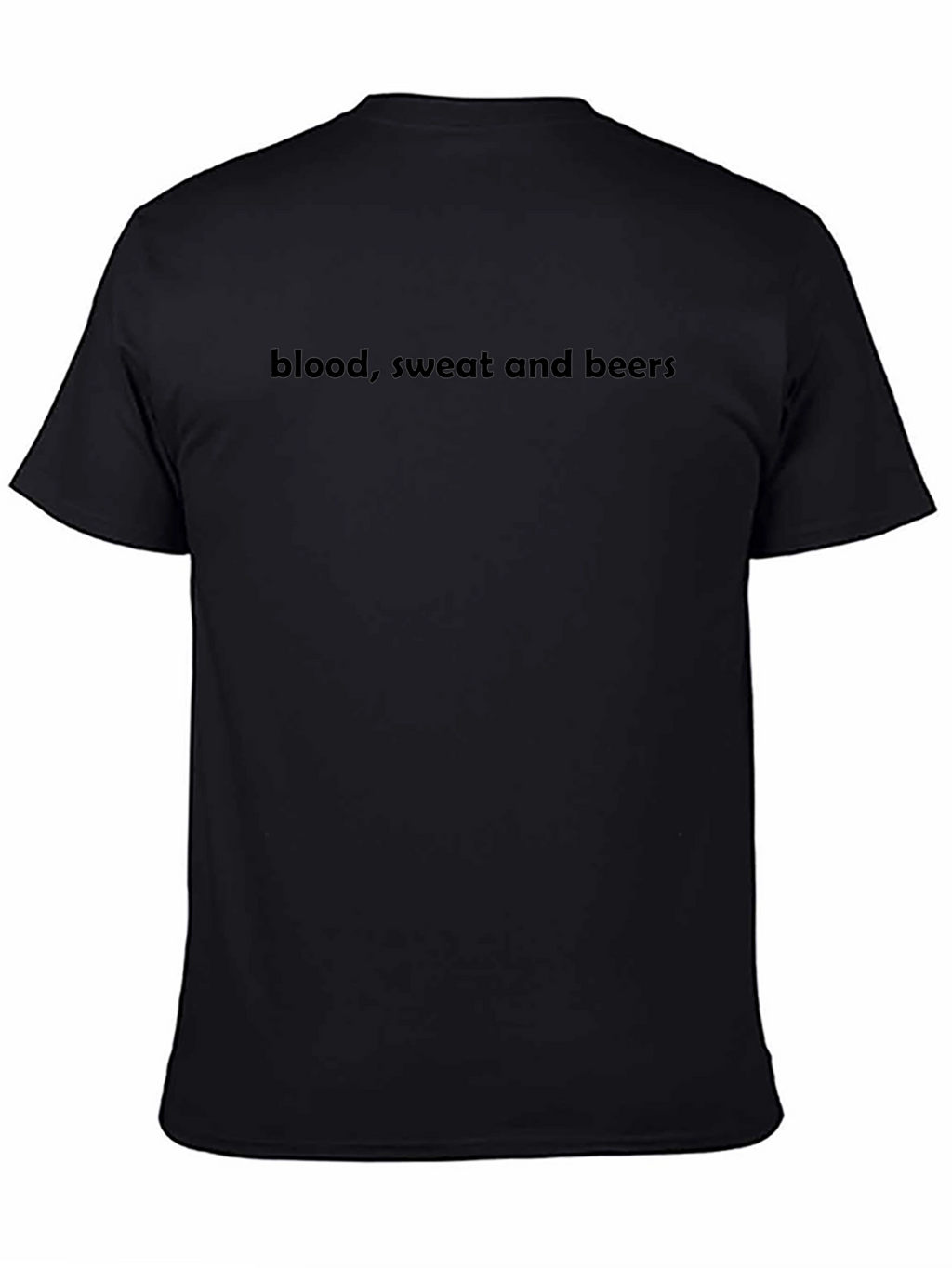 Blood Sweat and Beers Black Graphic T-Shirt