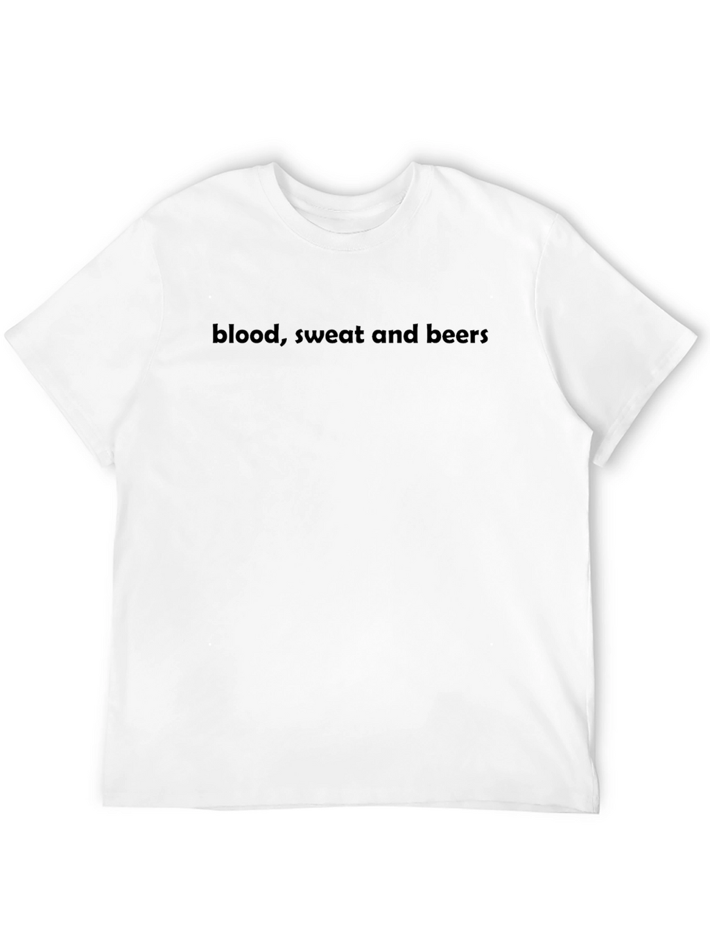 Blood Sweat and Beers Black Graphic T-Shirt