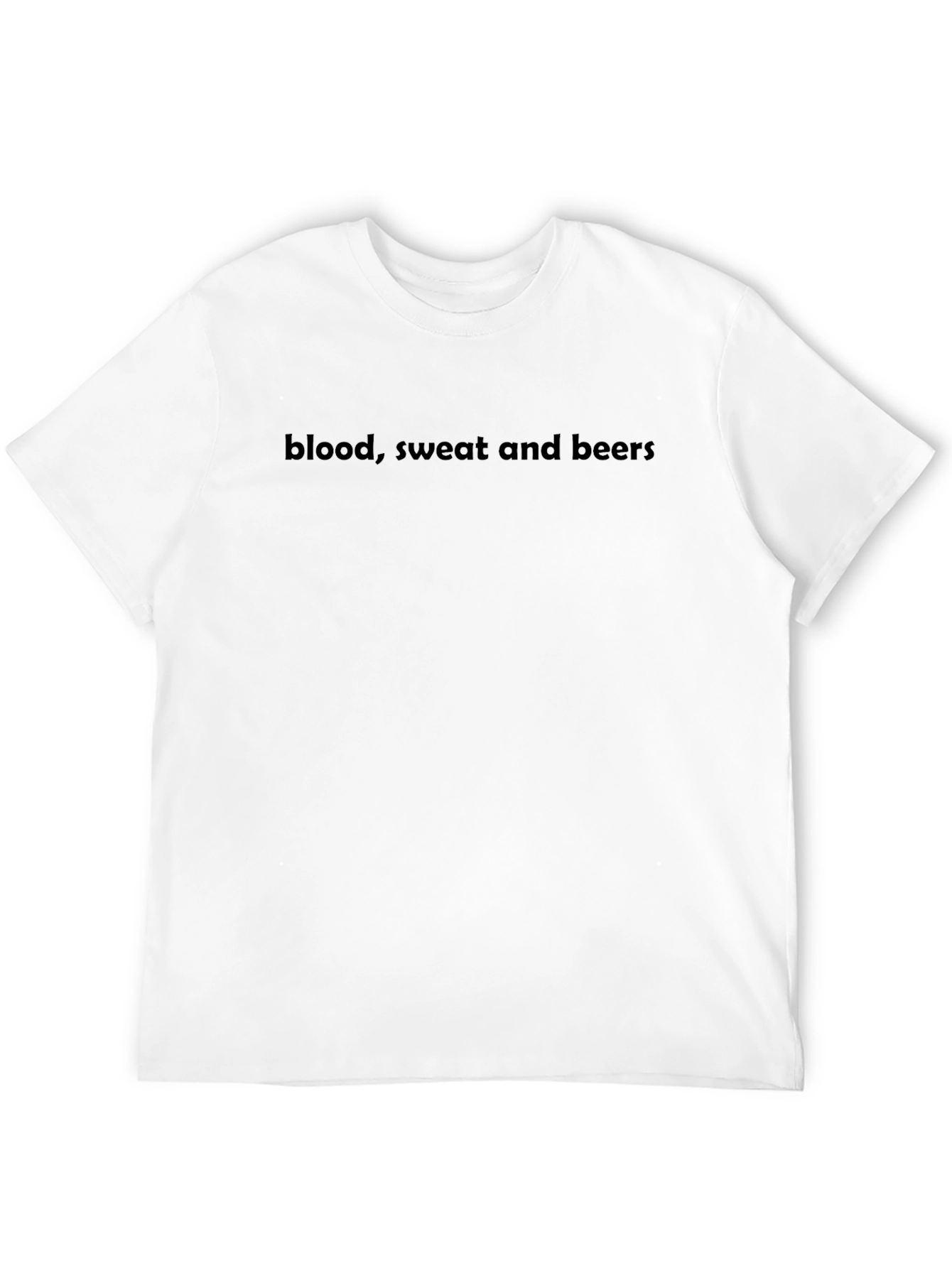 Blood Sweat and Beers Black Graphic T-Shirt