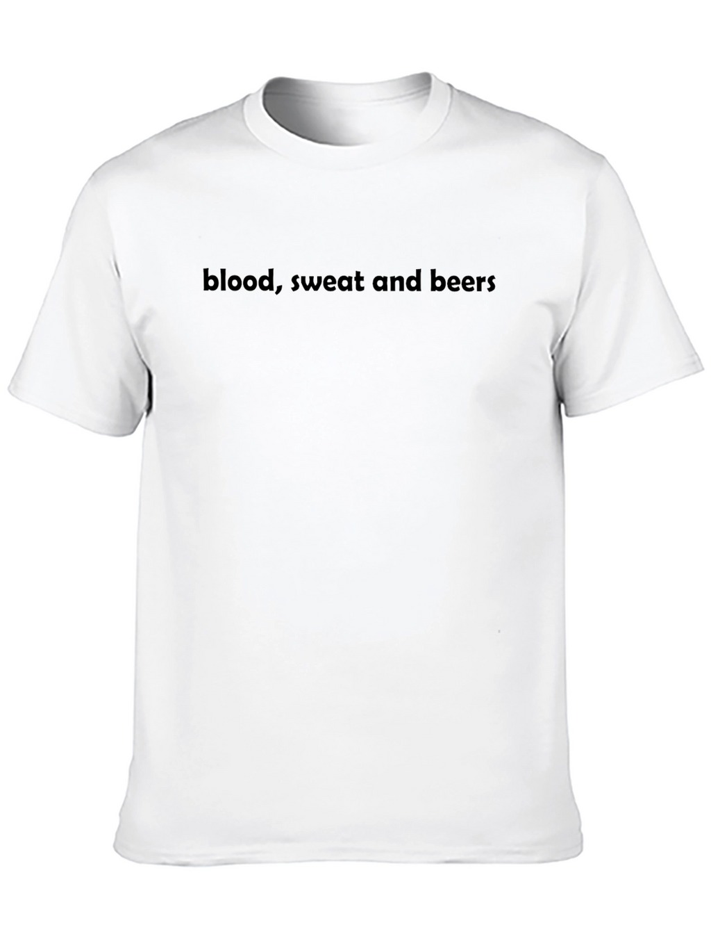 Blood Sweat and Beers Black Graphic T-Shirt