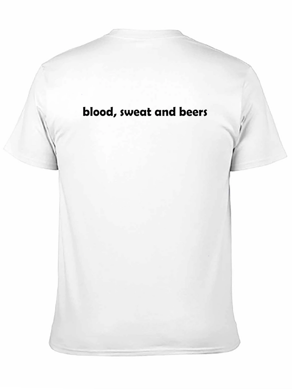 Blood Sweat and Beers Black Graphic T-Shirt