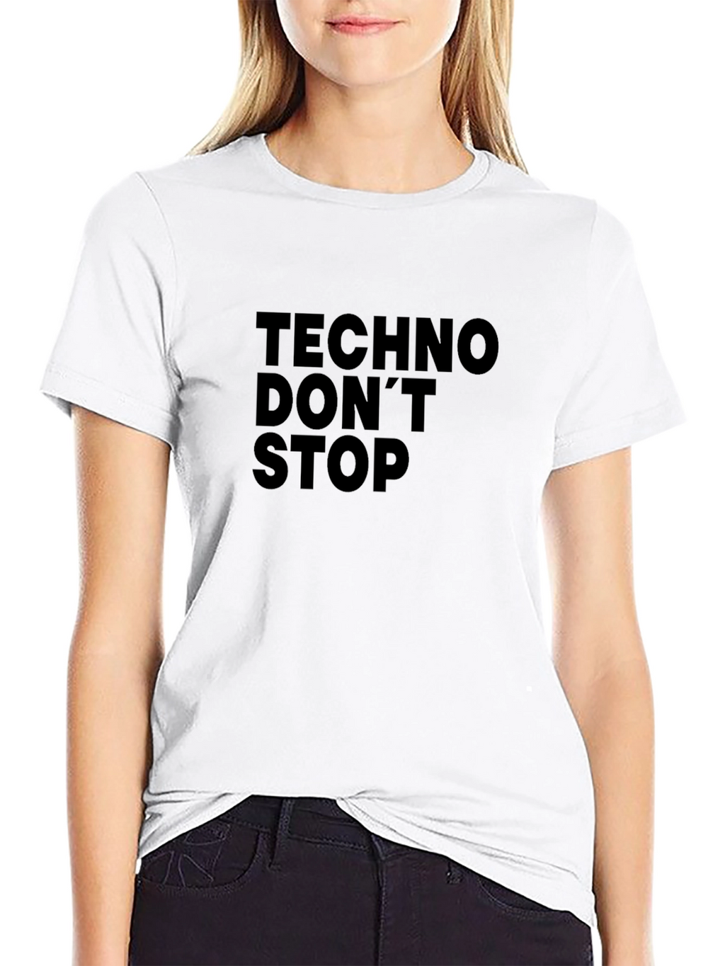 Techno Dont Stop Black T-Shirt
