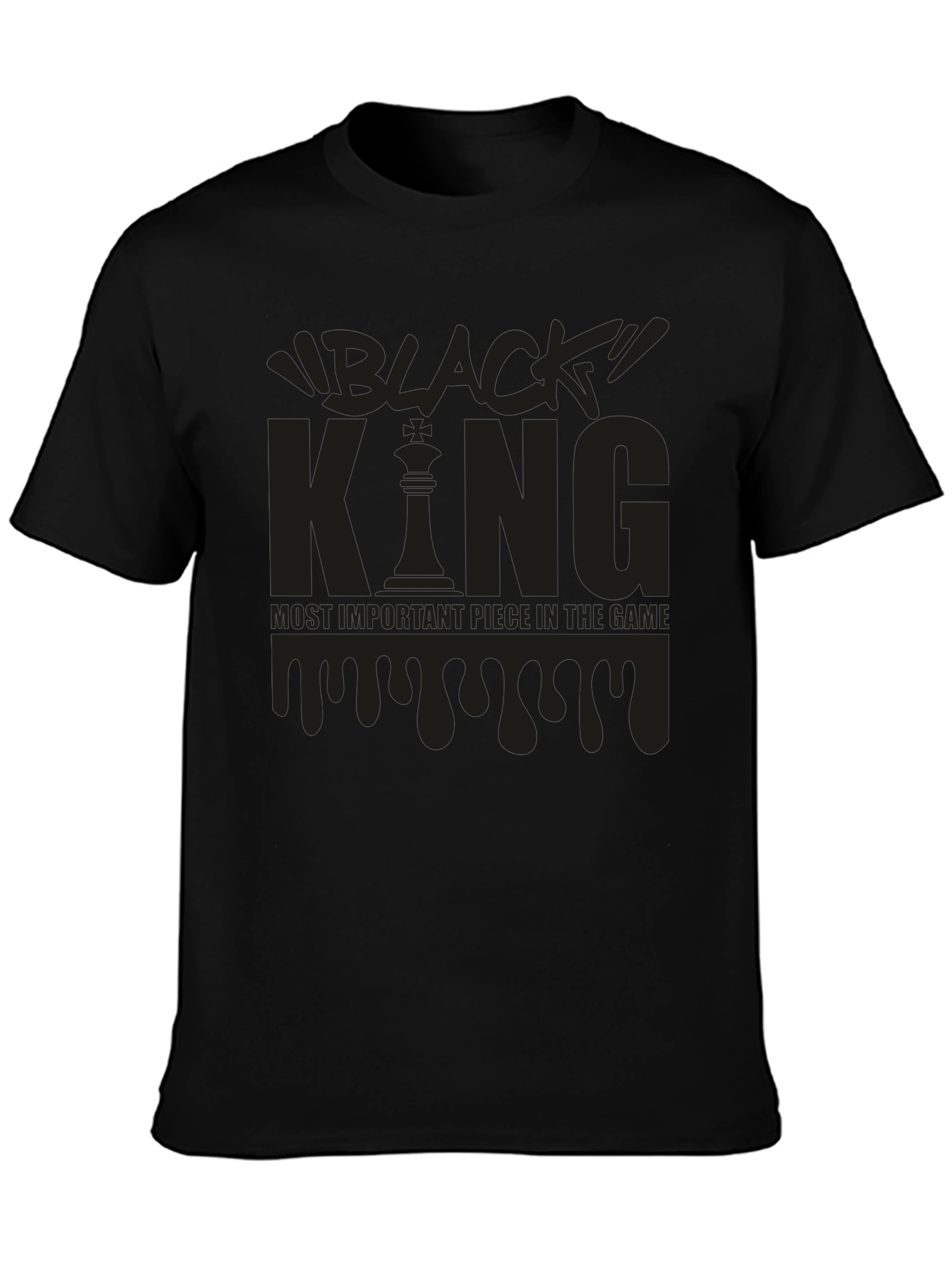 Black King Chess T-Shirt - Most Important Piece