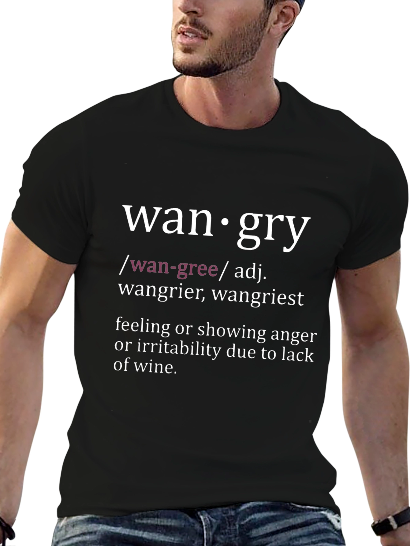 Wangry Definition T-Shirt - Funny Wine Lover Tee