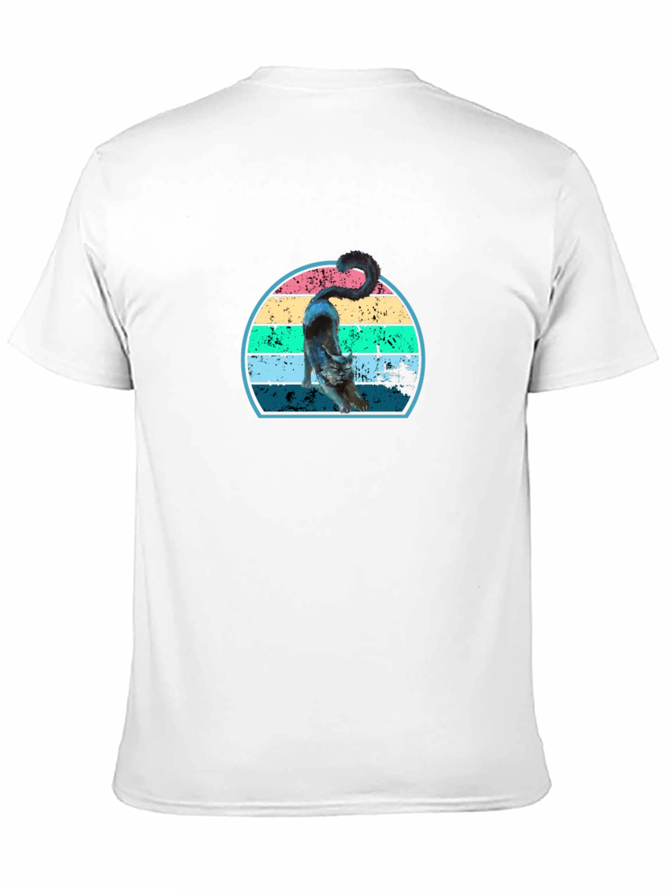Retro Cat Stretch T-Shirt